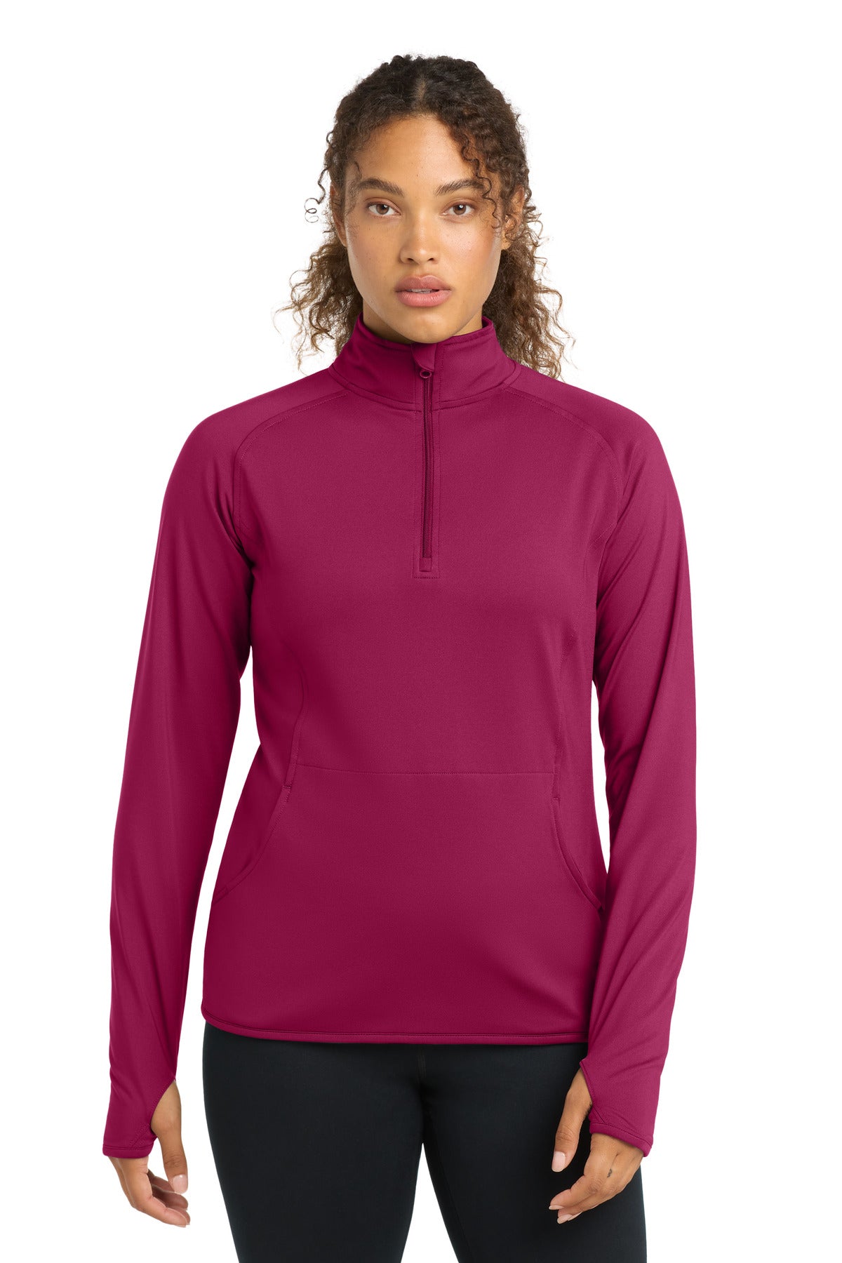 Sport-Tek   Women's Sport-Wick   Stretch 1/4-Zip Pullover. LST850