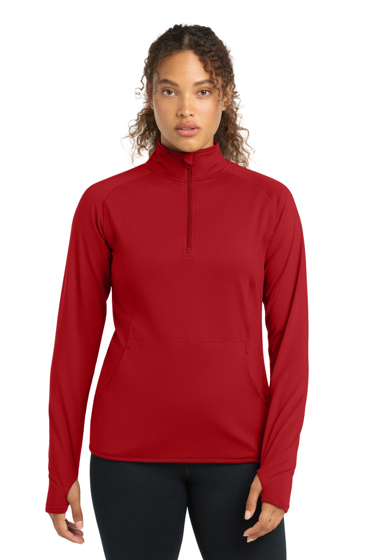 Sport-Tek   Women's Sport-Wick   Stretch 1/4-Zip Pullover. LST850