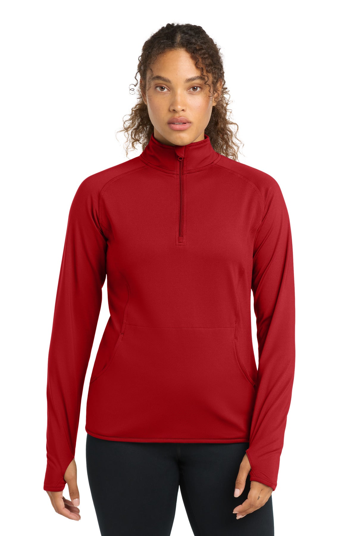 Sport-Tek   Women's Sport-Wick   Stretch 1/4-Zip Pullover. LST850