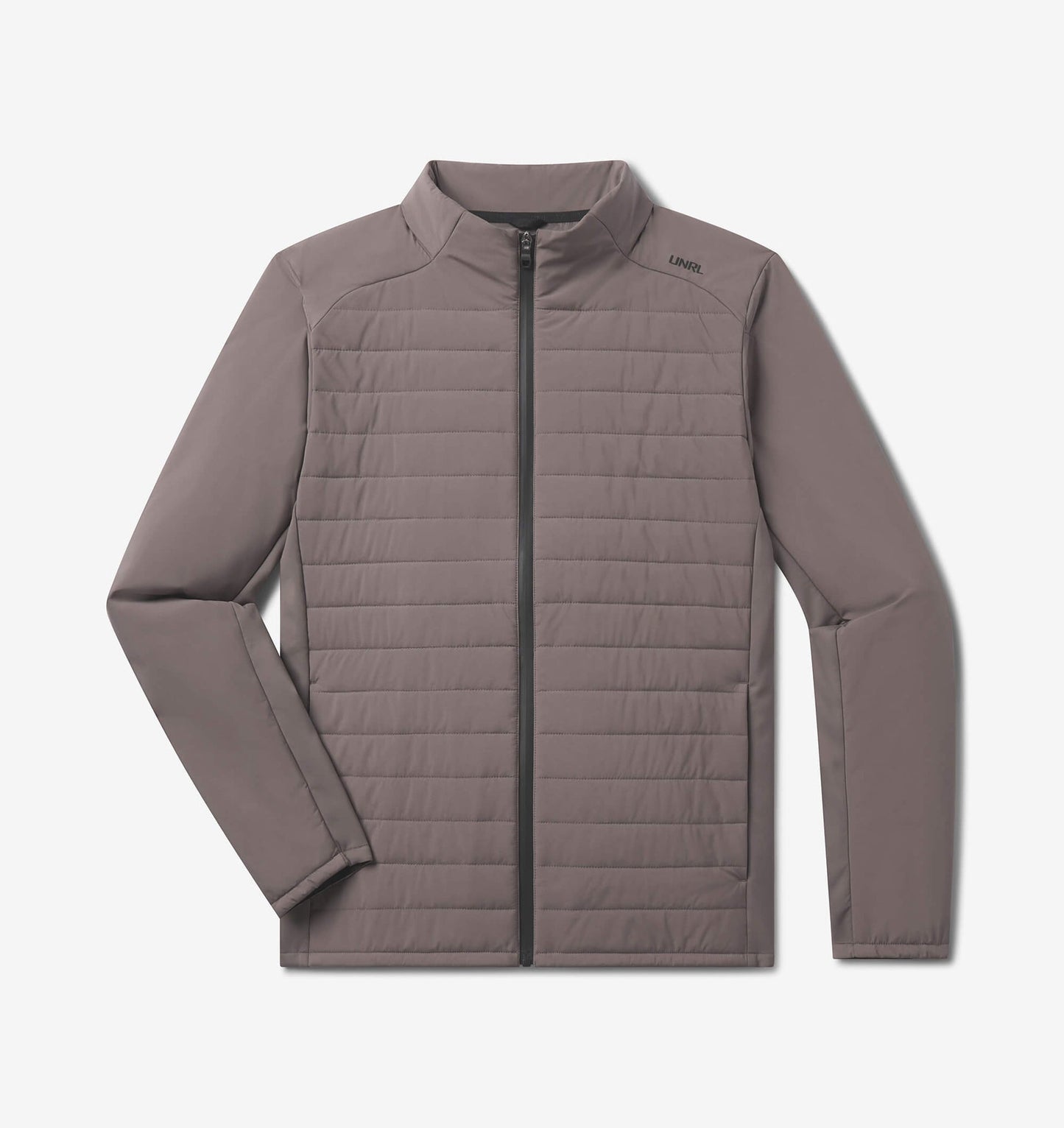 UNRL Mens Montreal Quilted Jacket Ã¢â‚¬â€œ Dark Taupe