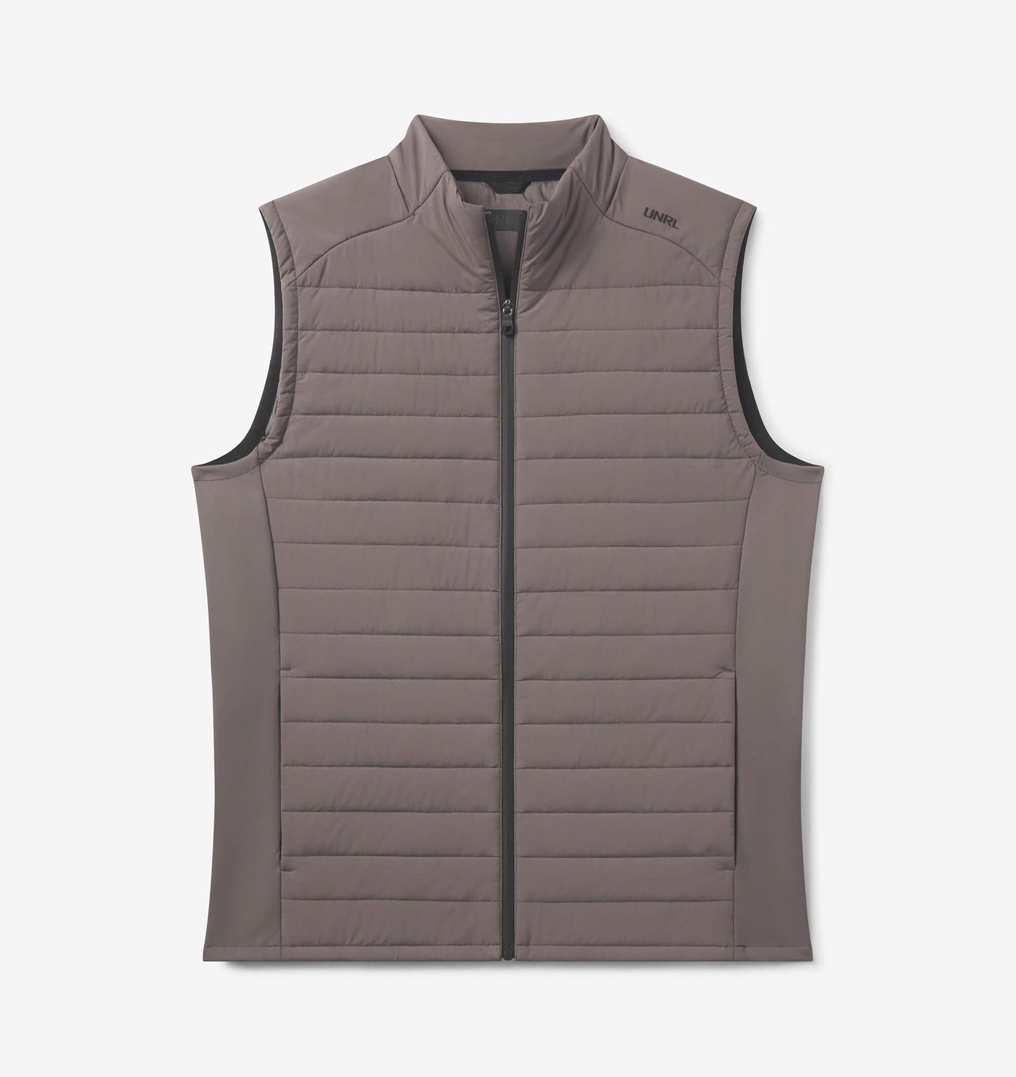UNRL Mens Vancouver Quilted Vest Ã¢â‚¬â€œ Dark Taupe