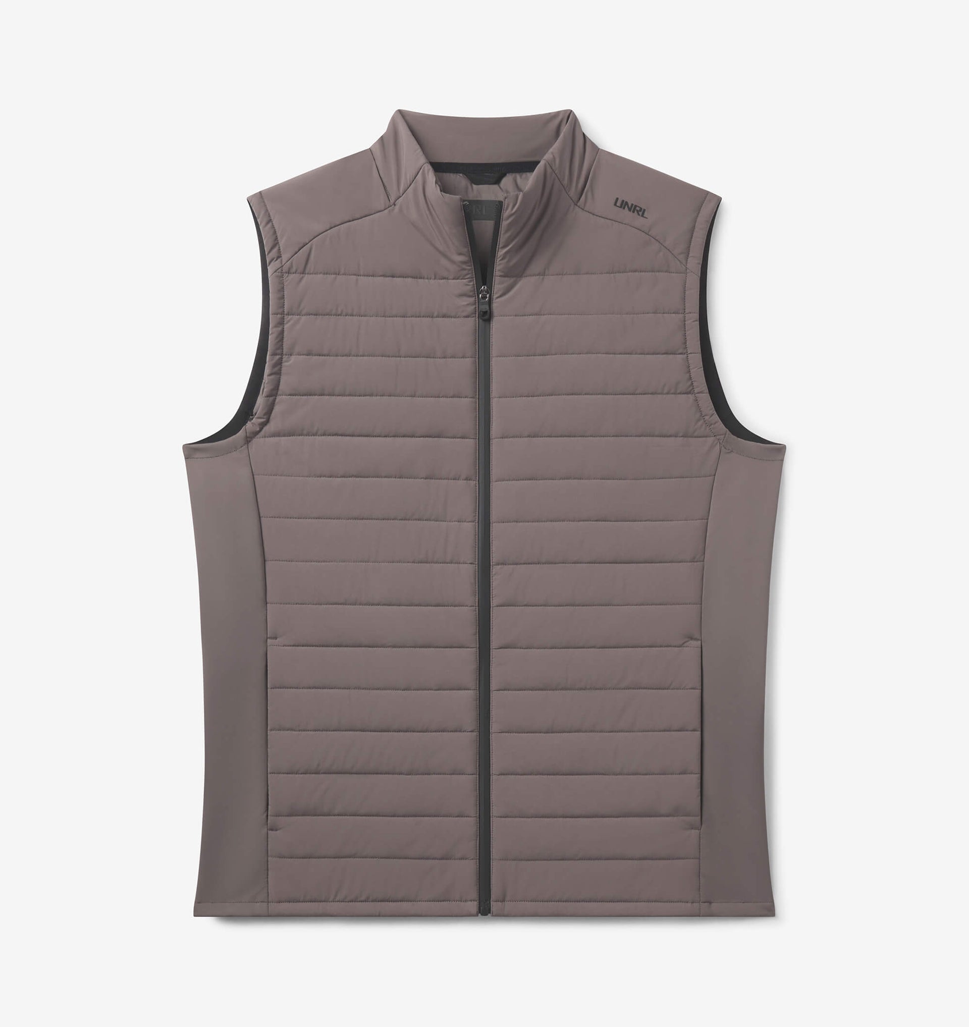 UNRL Mens Vancouver Quilted Vest Ã¢â‚¬â€œ Dark Taupe