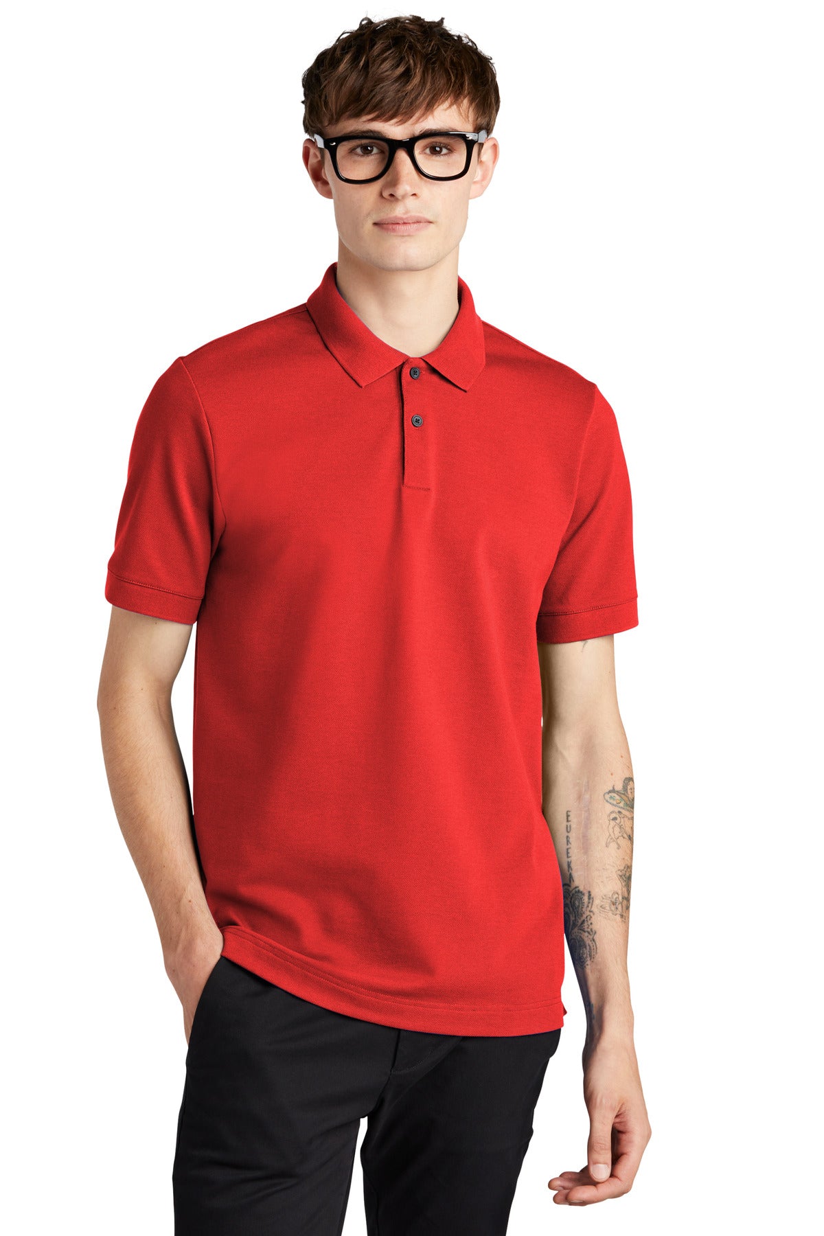 Mercer+Mettle   Stretch Heavyweight Pique Polo MM1000