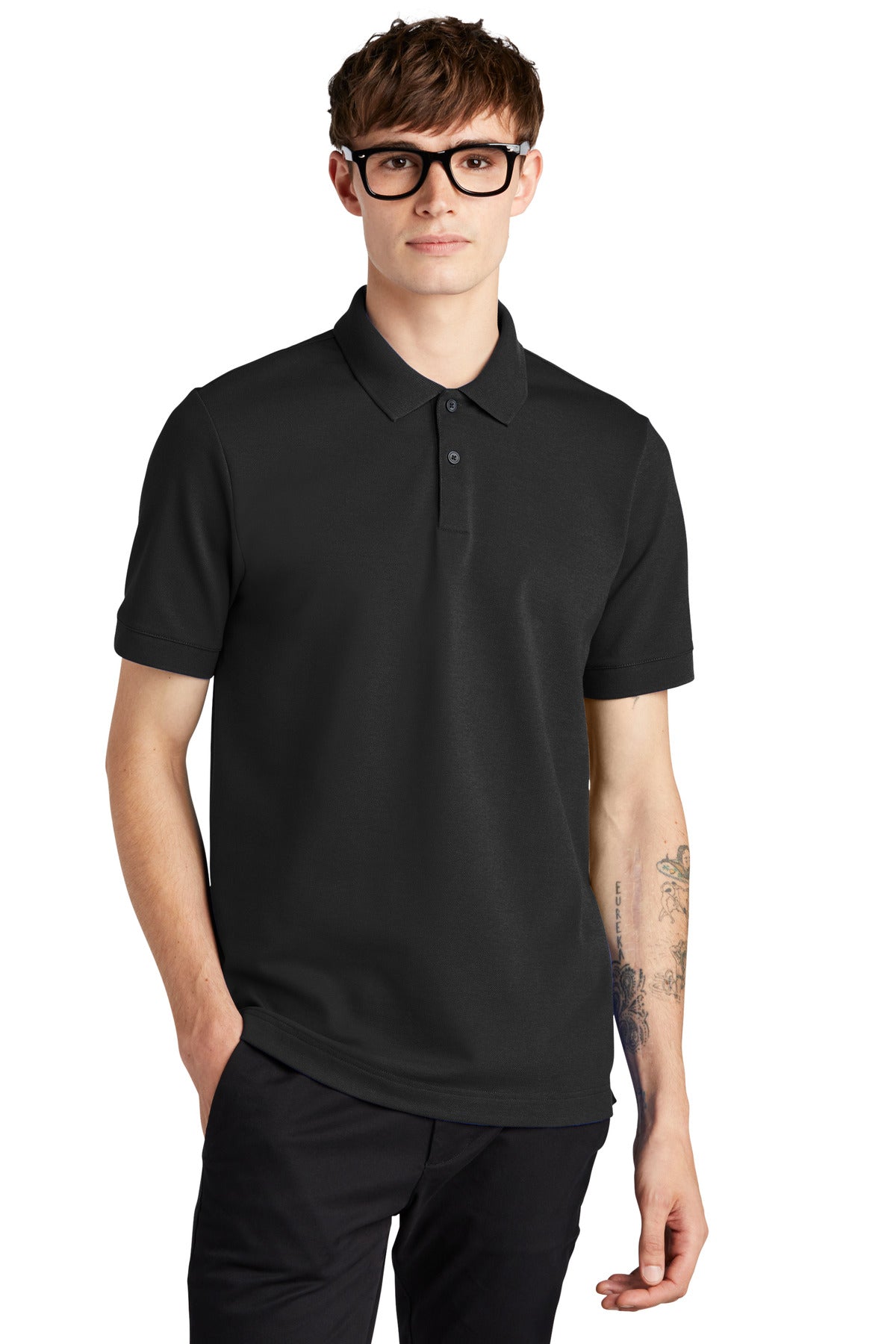 Mercer+Mettle   Stretch Heavyweight Pique Polo MM1000