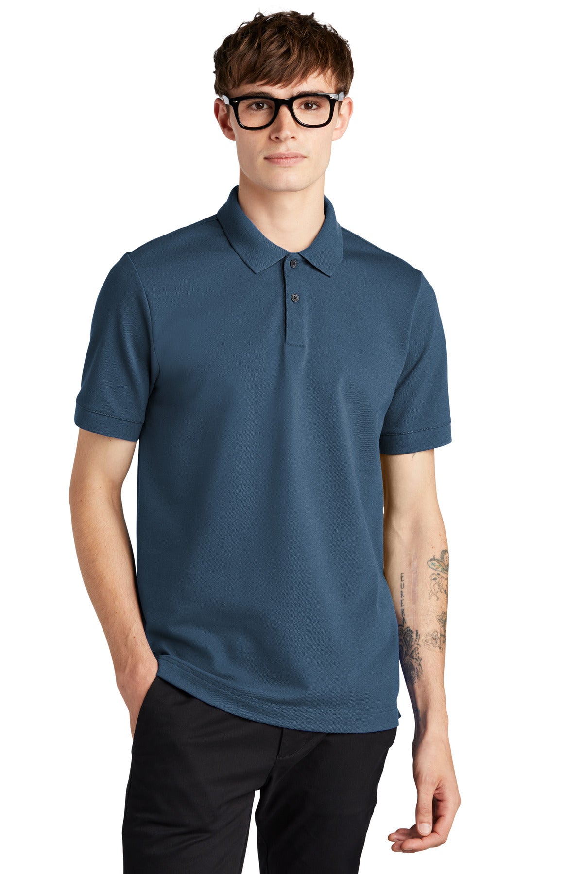 Mercer+Mettle   Stretch Heavyweight Pique Polo MM1000