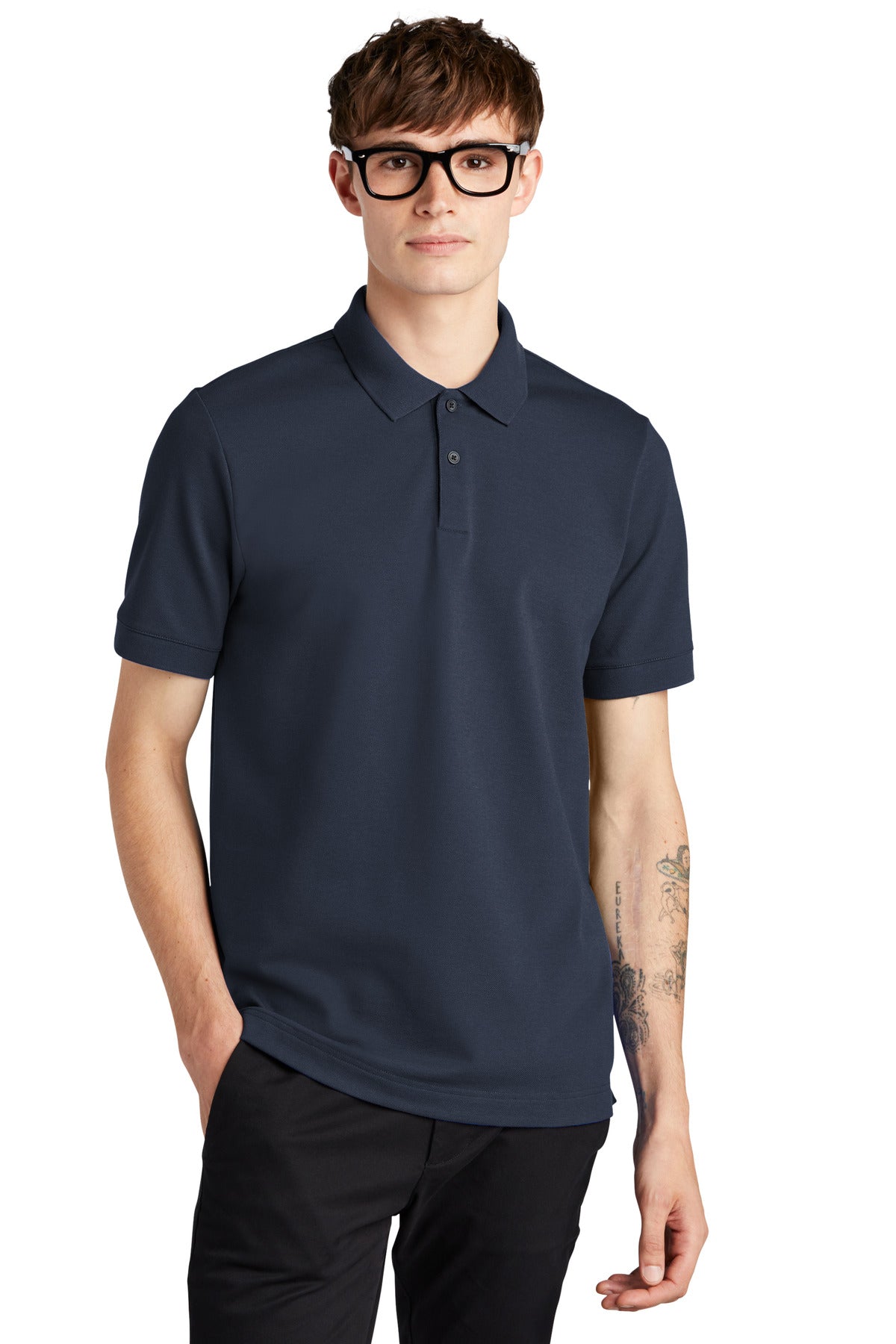 Mercer+Mettle   Stretch Heavyweight Pique Polo MM1000