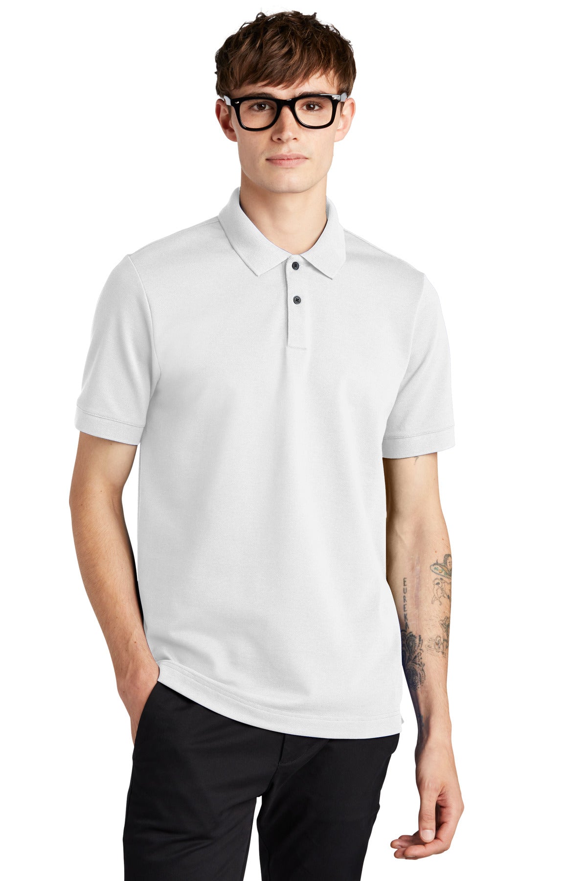 Mercer+Mettle   Stretch Heavyweight Pique Polo MM1000