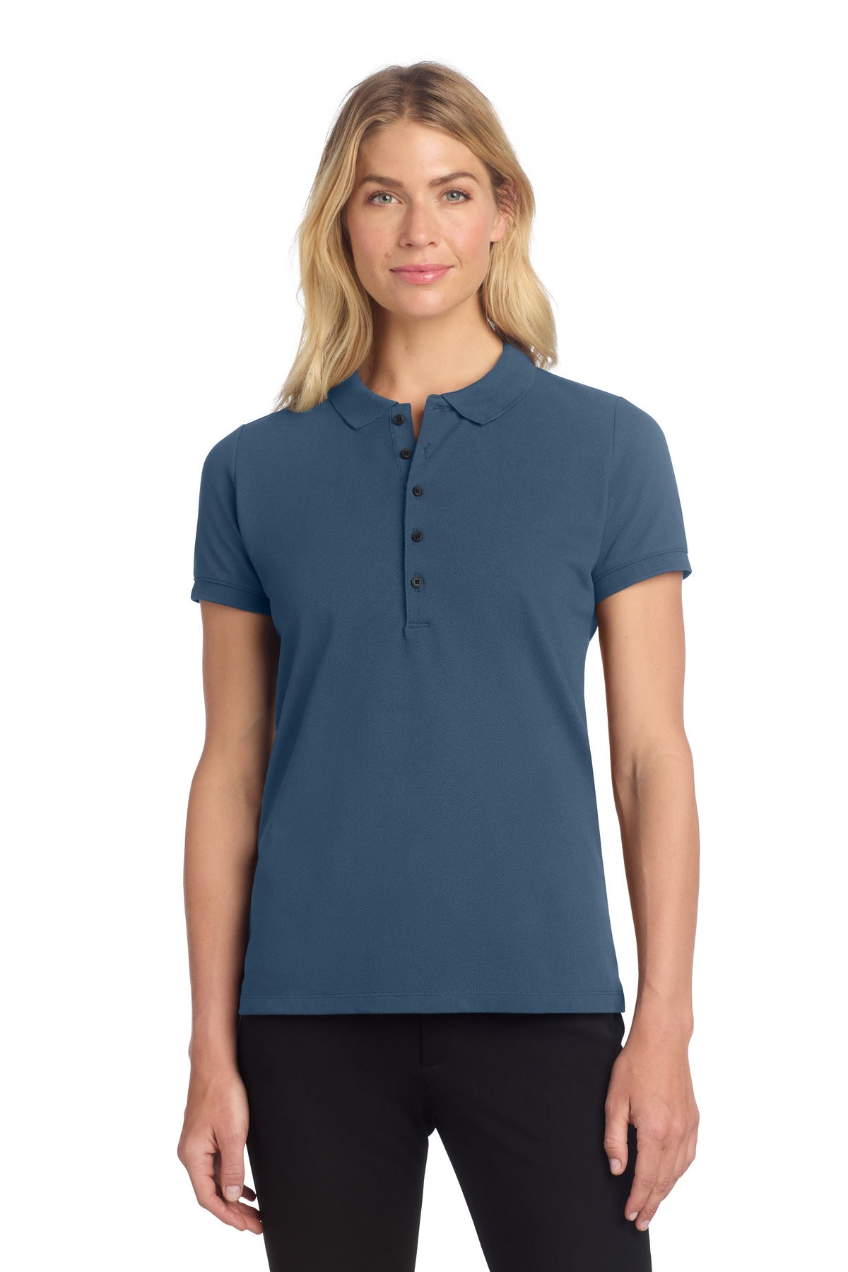 Mercer+Mettle   Women's Stretch Heavyweight Pique Polo MM1001