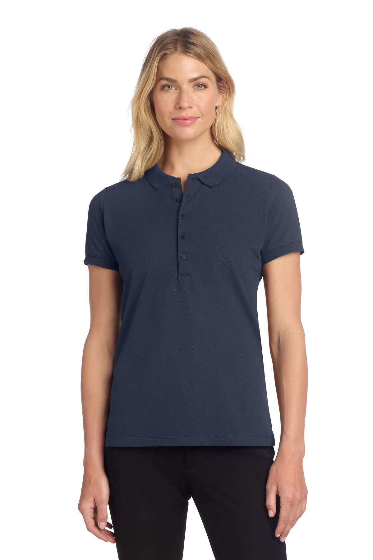 Mercer+Mettle   Women's Stretch Heavyweight Pique Polo MM1001