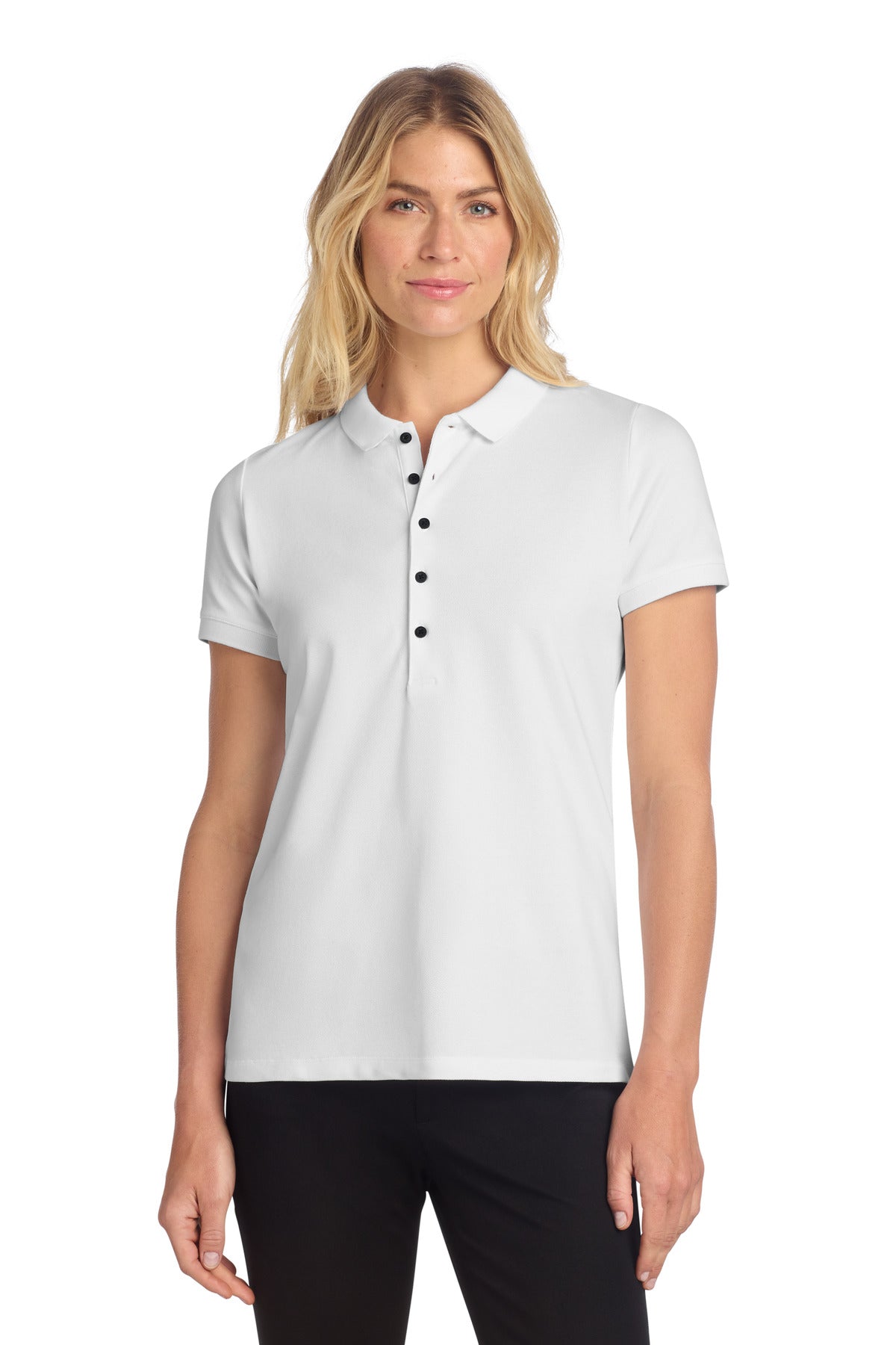 Mercer+Mettle   Women's Stretch Heavyweight Pique Polo MM1001