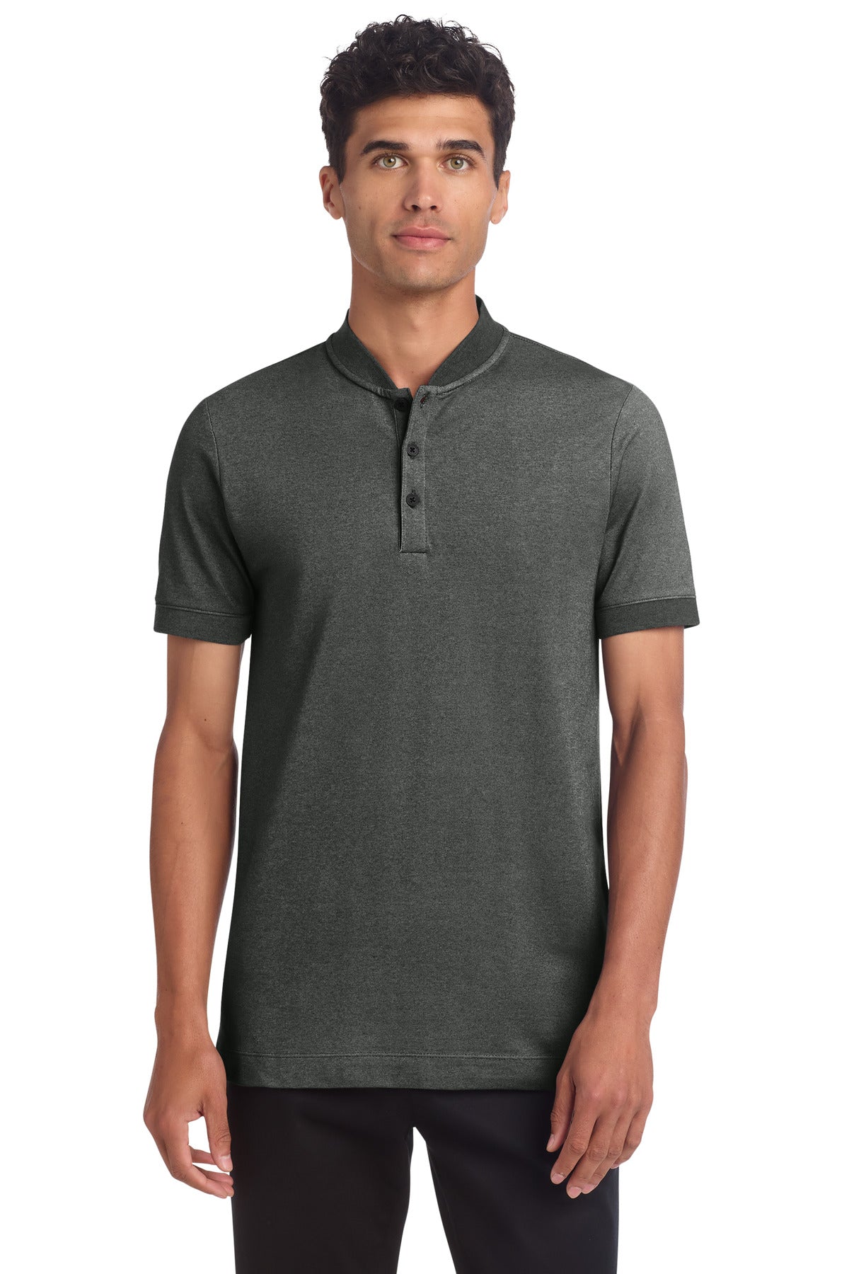 Mercer+Mettle   Stretch Pique Henley MM1008