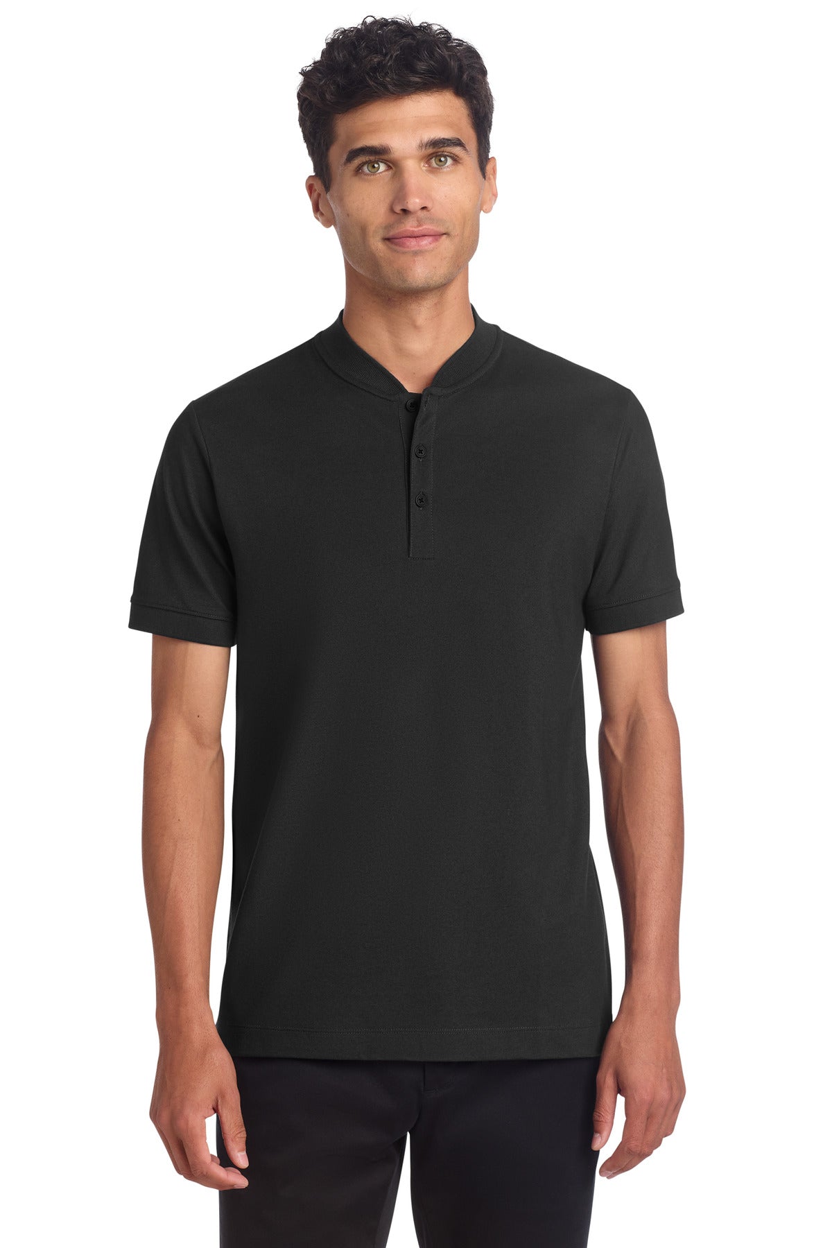 Mercer+Mettle   Stretch Pique Henley MM1008