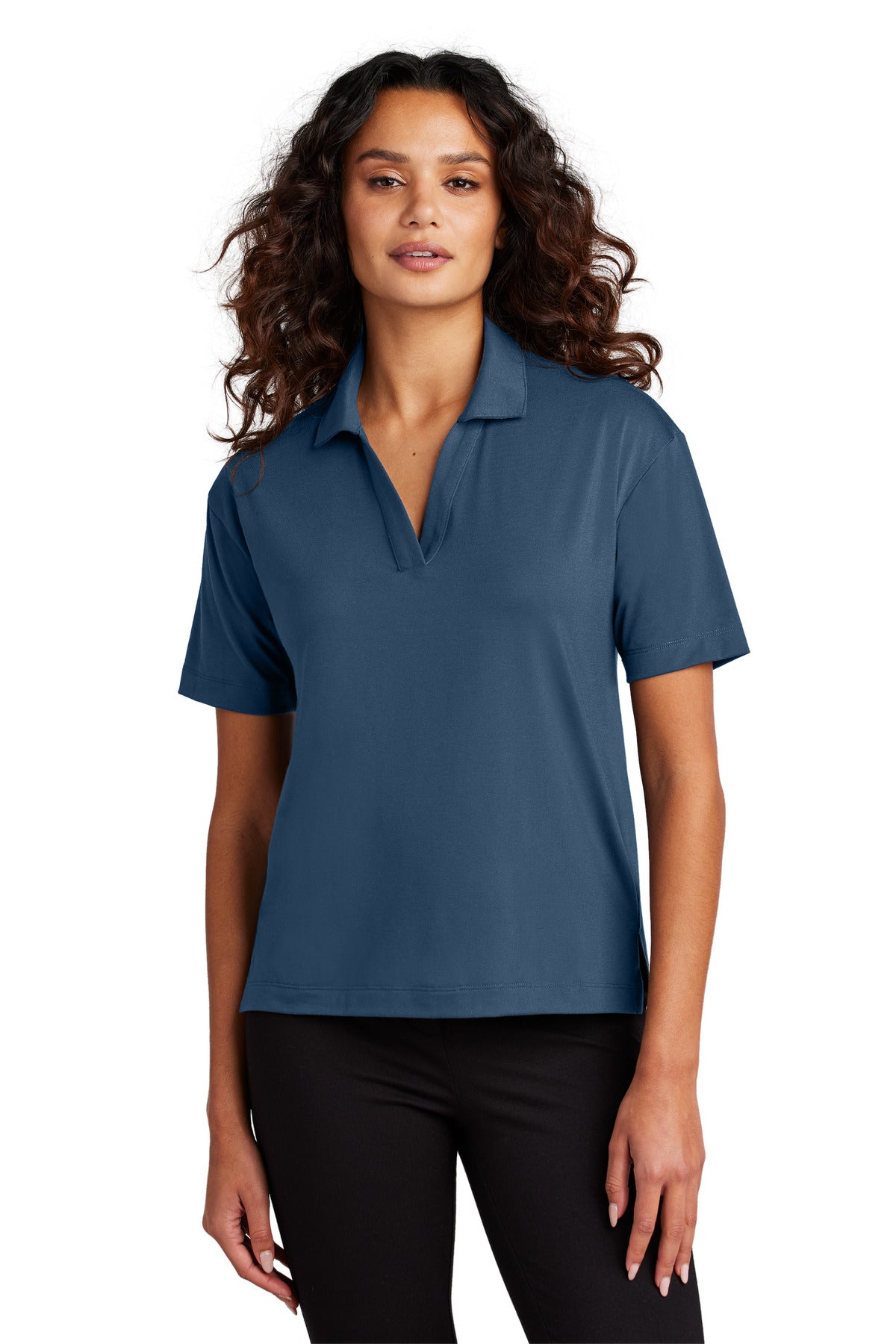 Mercer+Mettle   Women's Stretch Jersey Polo MM1015