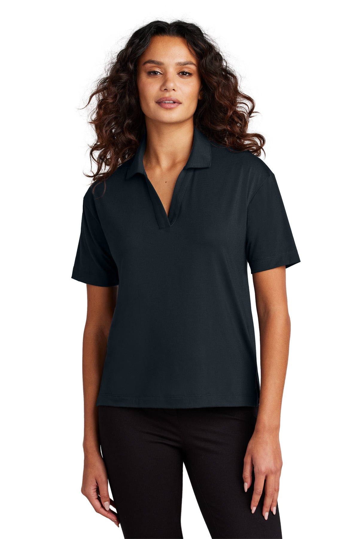 Mercer+Mettle   Women's Stretch Jersey Polo MM1015