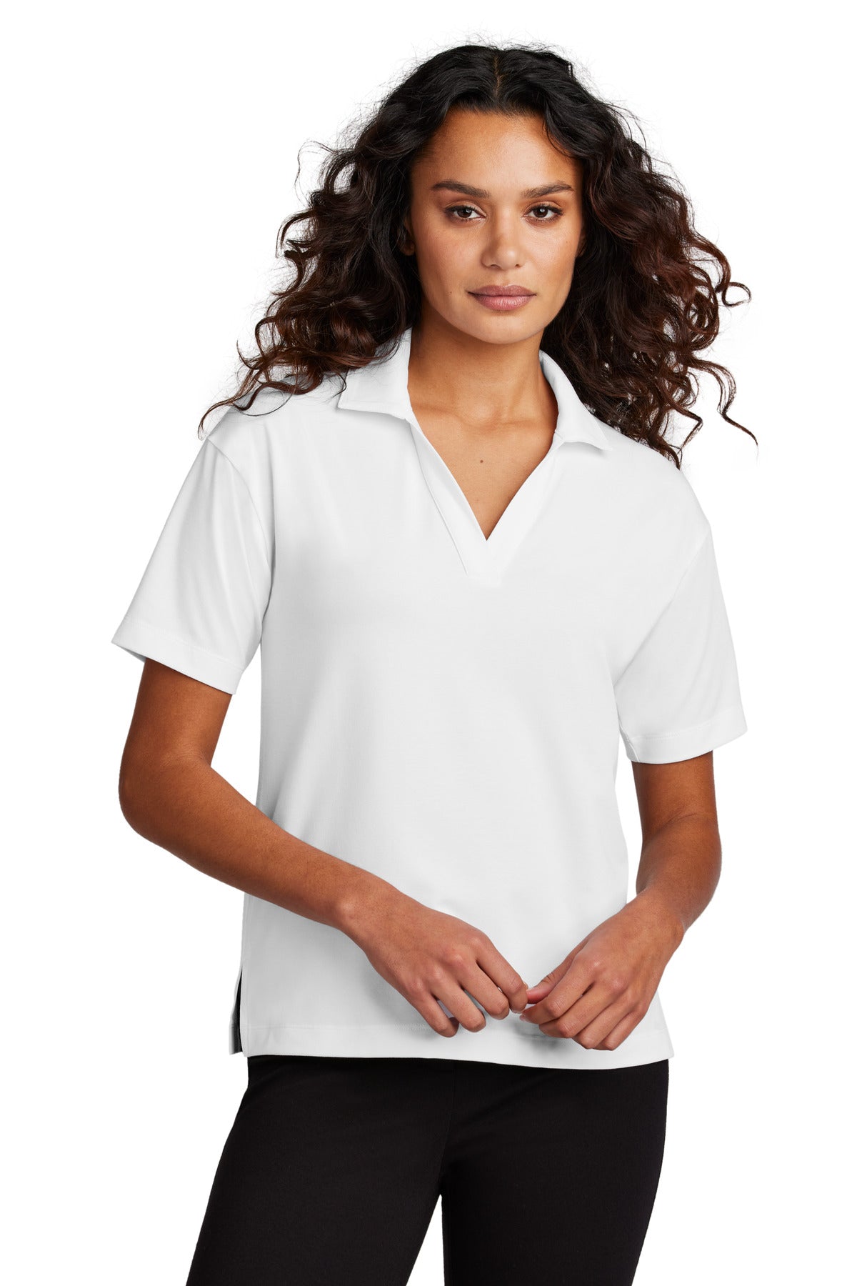 Mercer+Mettle   Women's Stretch Jersey Polo MM1015