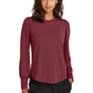 Mercer+Mettle   Women's Stretch Jersey Long Sleeve Blouson Top MM1019