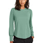 Mercer+Mettle   Women's Stretch Jersey Long Sleeve Blouson Top MM1019