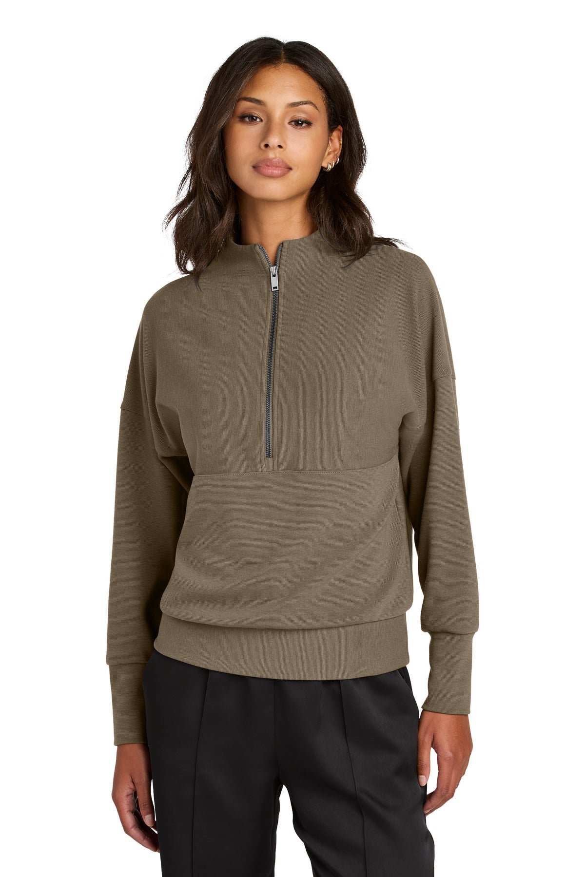 Mercer+Mettle   Women's Linear Texture 1/4-Zip MM3041