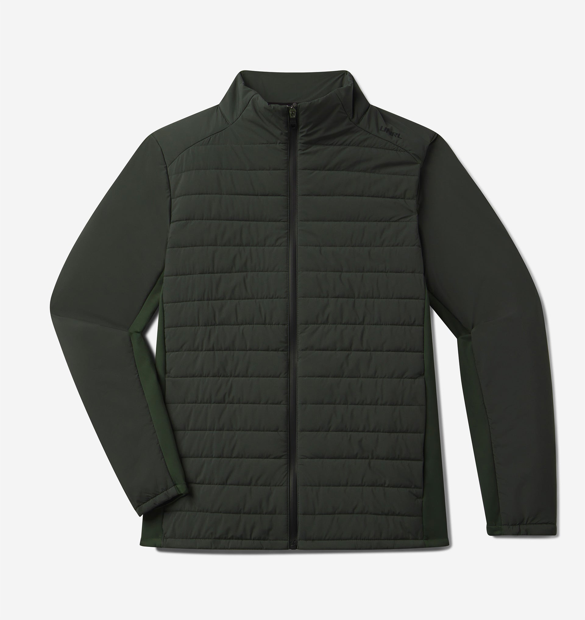 UNRL Mens Montreal Quilted Jacket Ã¢â‚¬â€œ Pine