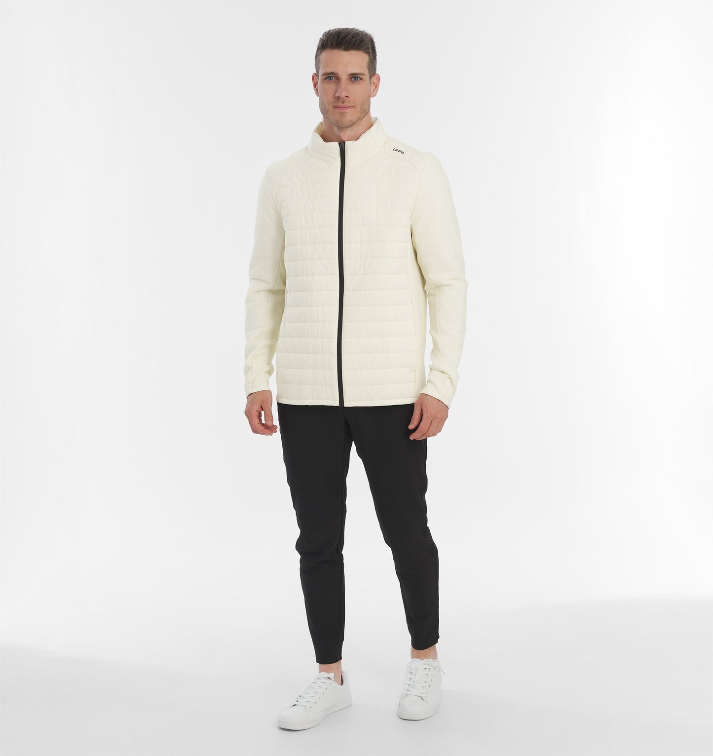 UNRL Mens Montreal Quilted Jacket Ã¢â‚¬â€œ Coconut