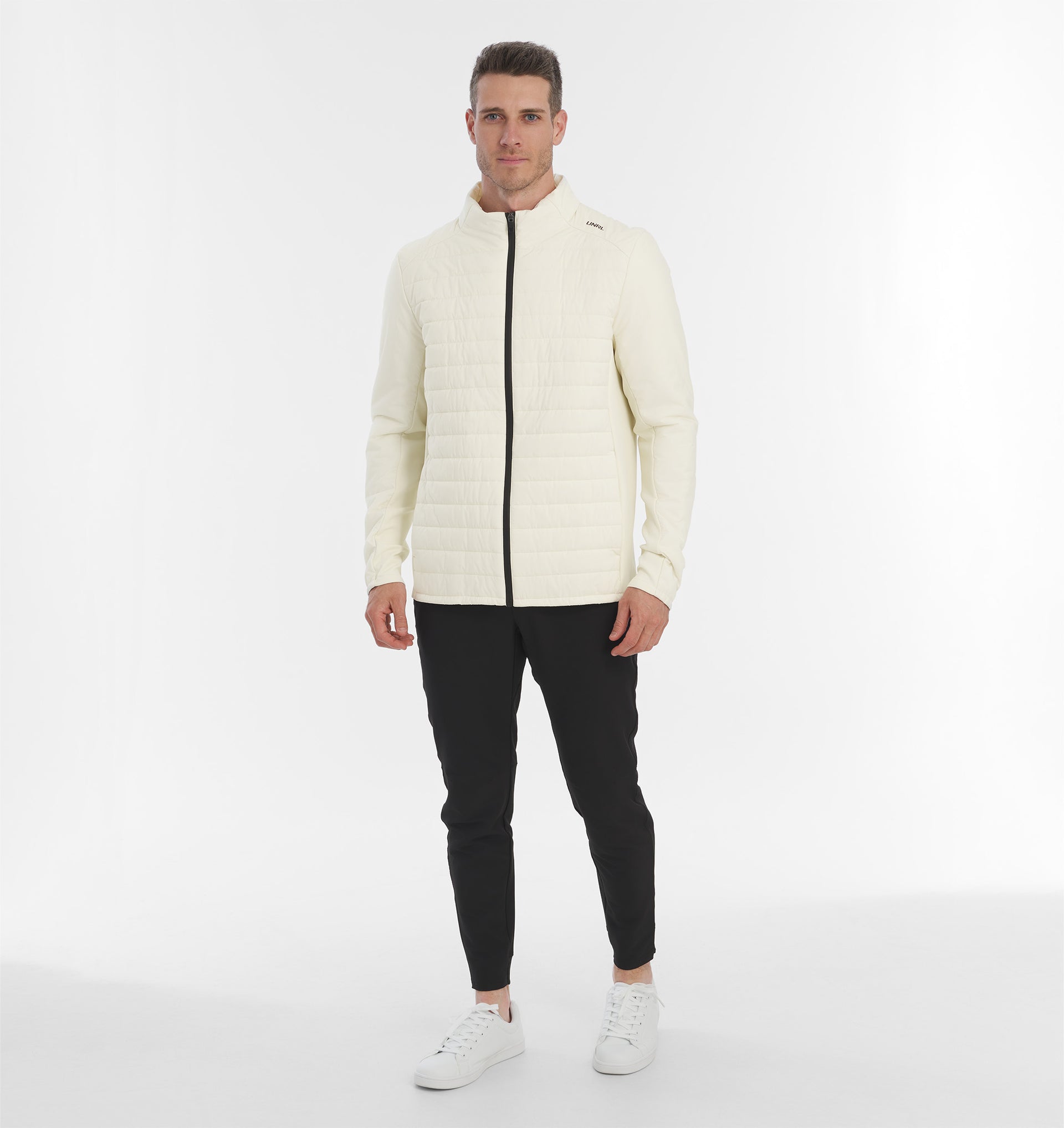 UNRL Mens Montreal Quilted Jacket Ã¢â‚¬â€œ Coconut