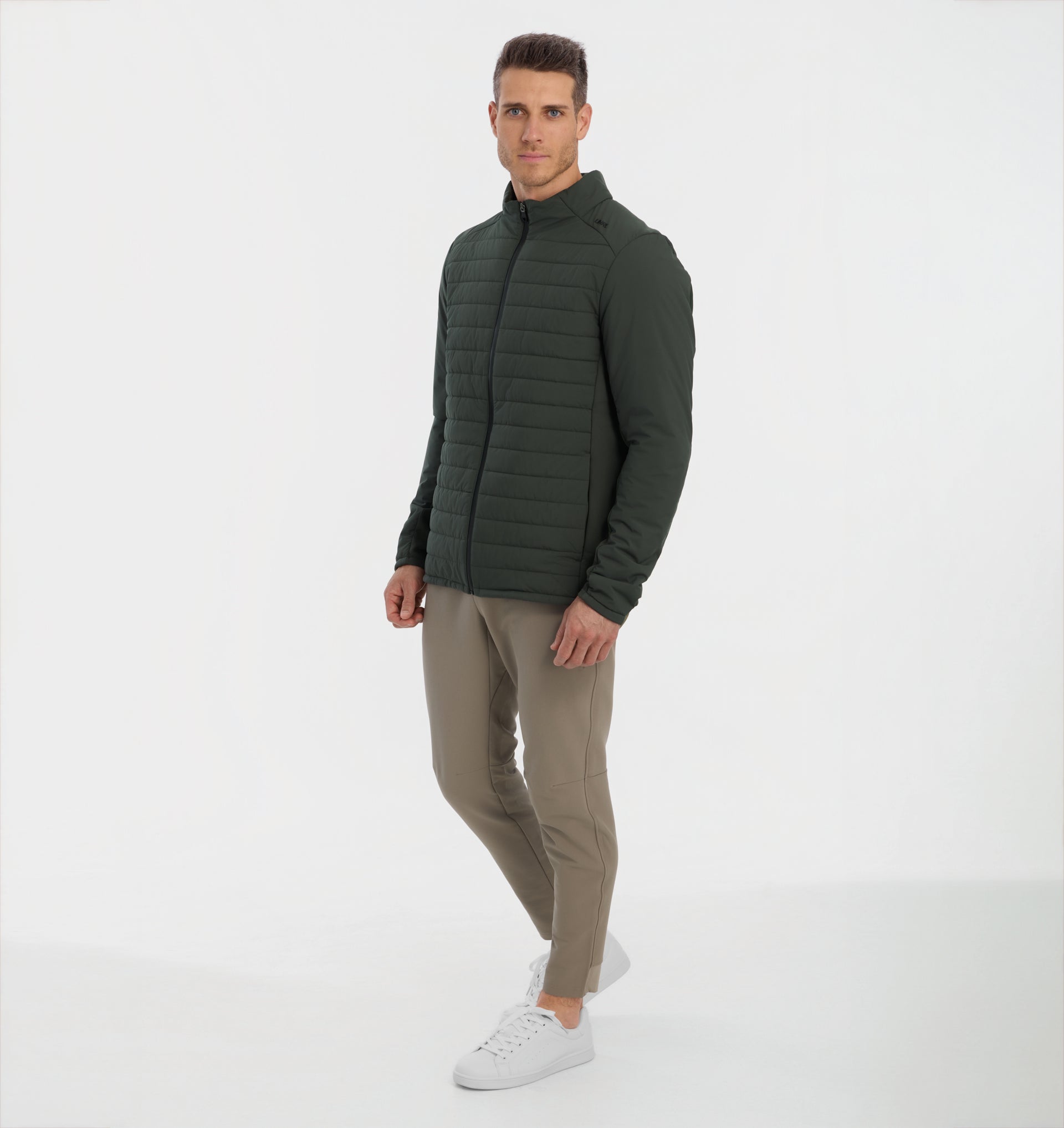UNRL Mens Montreal Quilted Jacket Ã¢â‚¬â€œ Pine