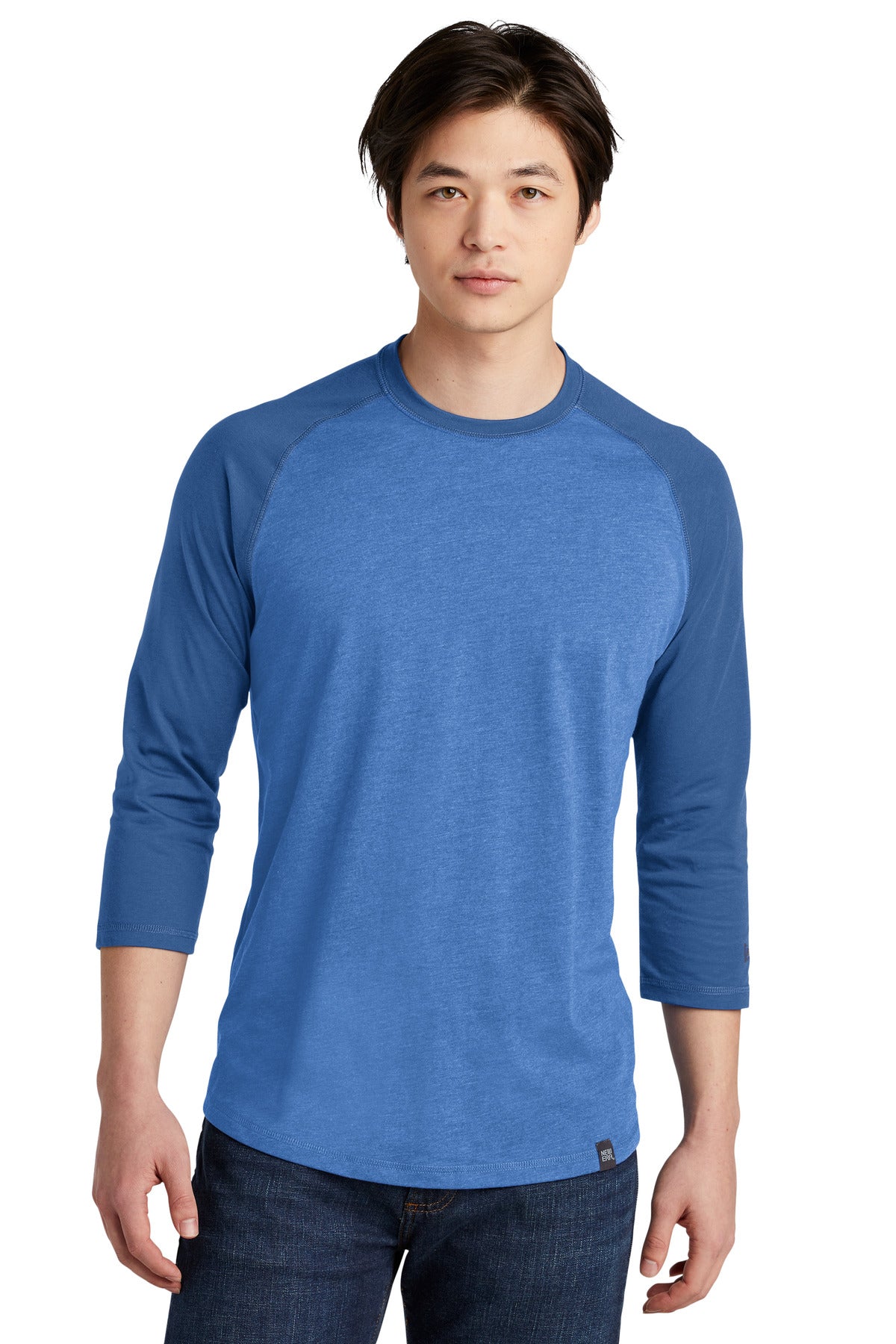 New Era    Heritage Blend 3/4-Sleeve Baseball Raglan Tee. NEA104