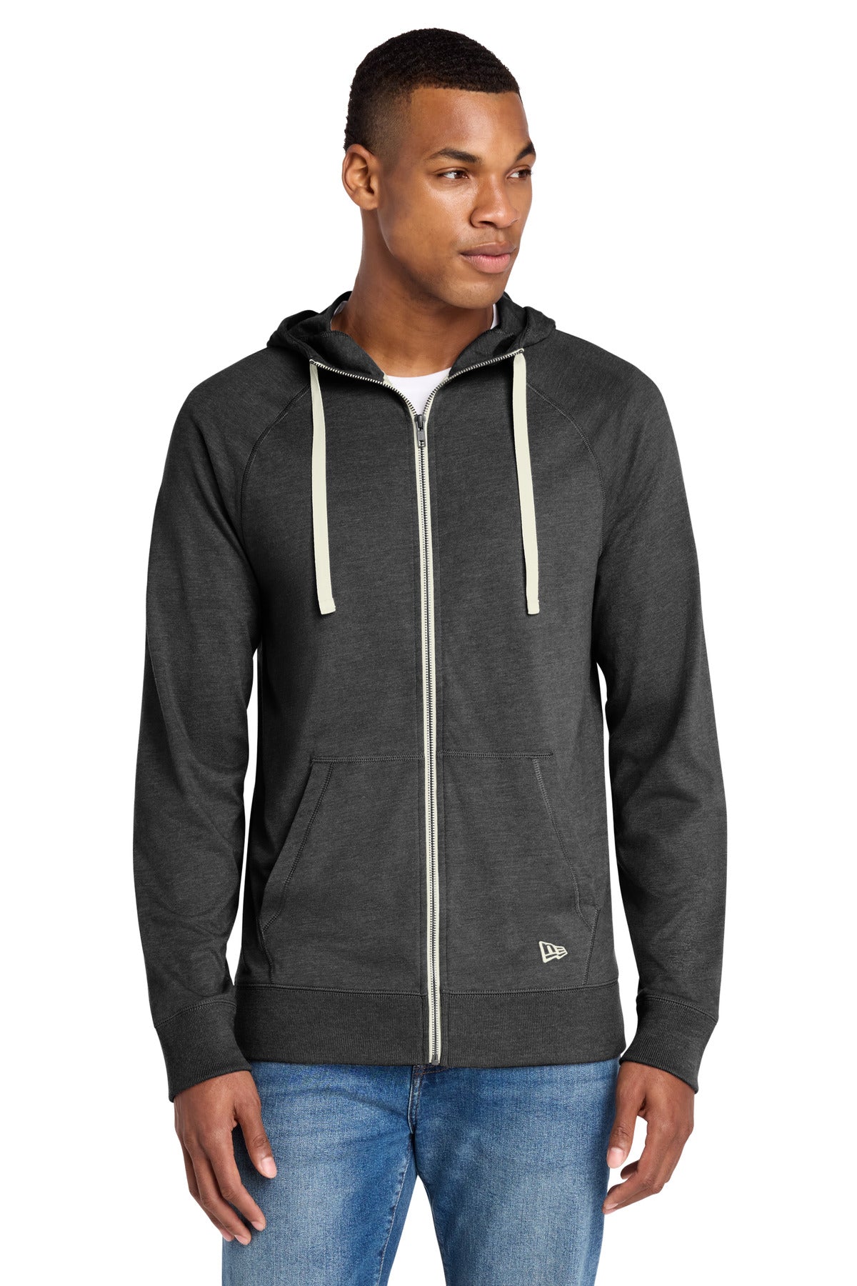 New Era  ®  Sueded Cotton Blend Full-Zip Hoodie. NEA122 | Add Your Logo