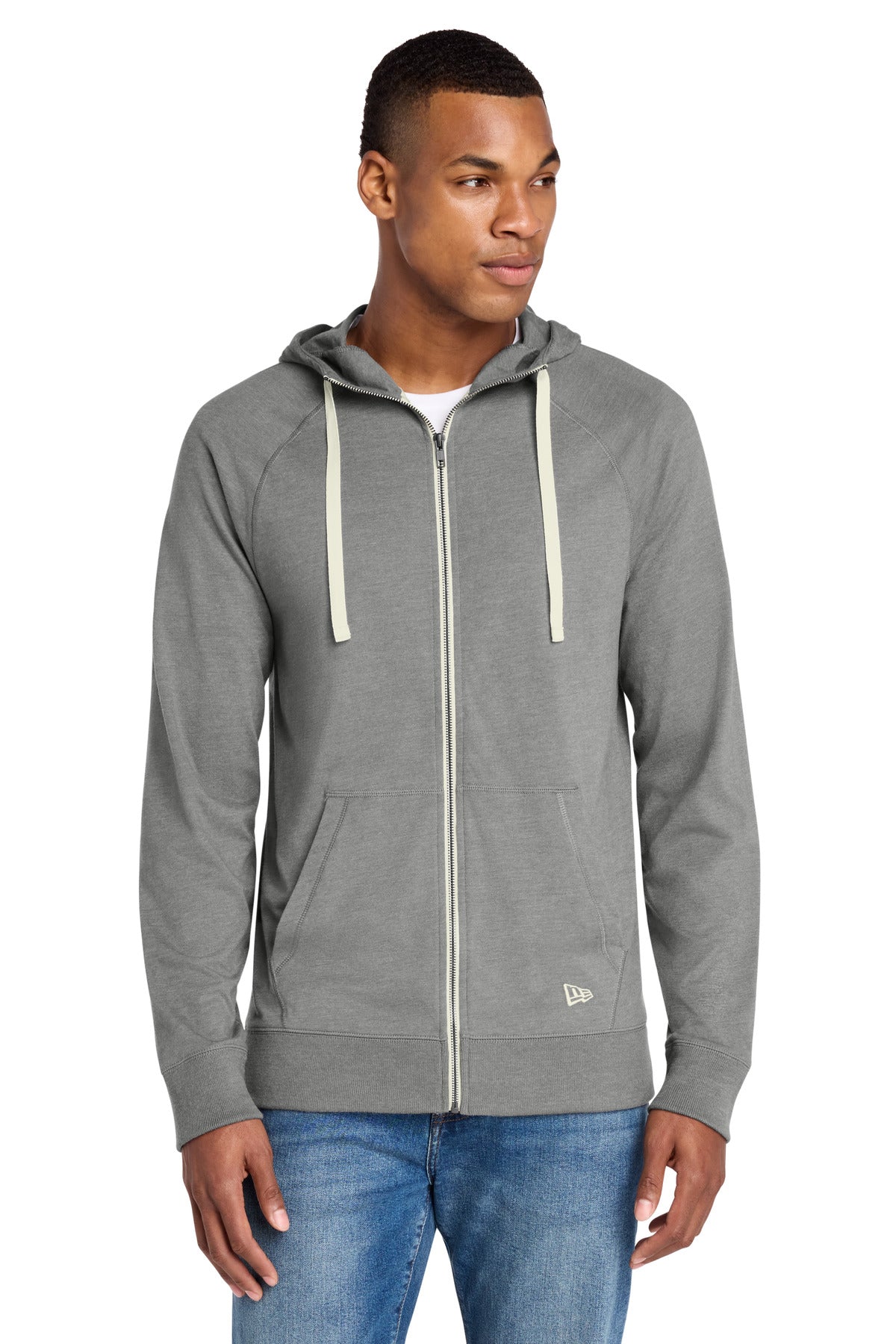New Era  ®  Sueded Cotton Blend Full-Zip Hoodie. NEA122 | Add Your Logo