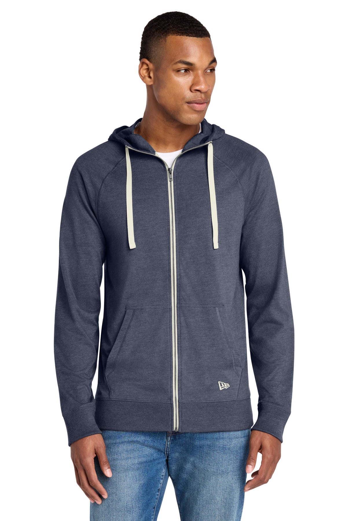 New Era  ®  Sueded Cotton Blend Full-Zip Hoodie. NEA122 | Add Your Logo