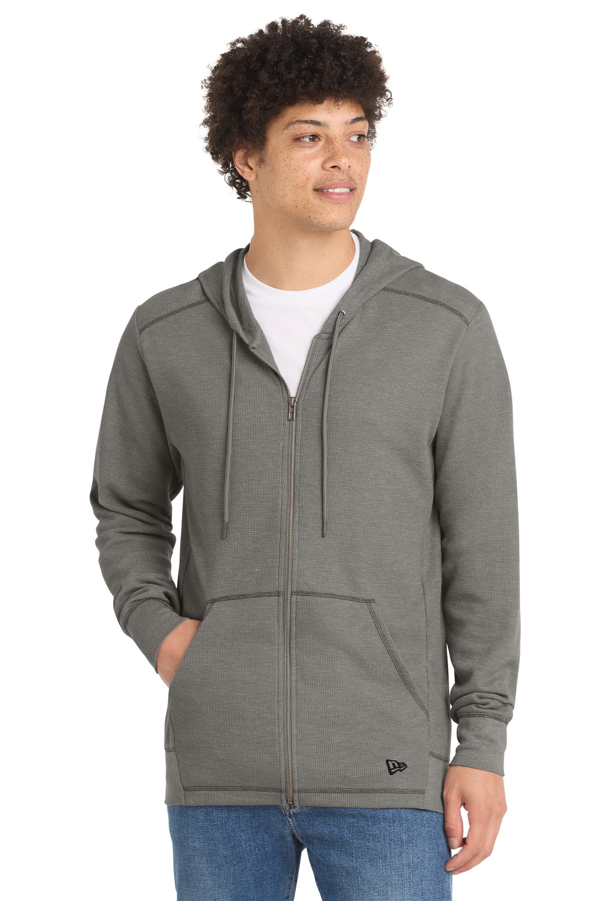New Era ®  Thermal Full-Zip Hoodie NEA141 | Add Your Logo