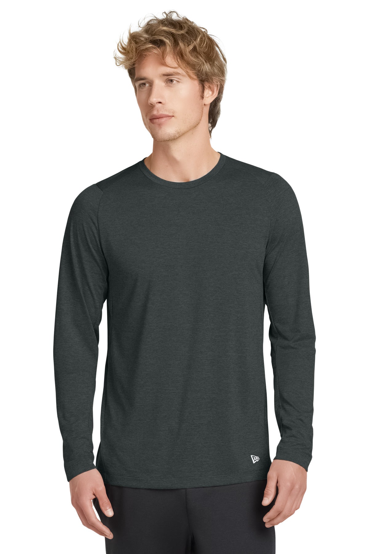 New Era  ®  Series Performance Long Sleeve Crew Tee. NEA201 | Add Your Logo