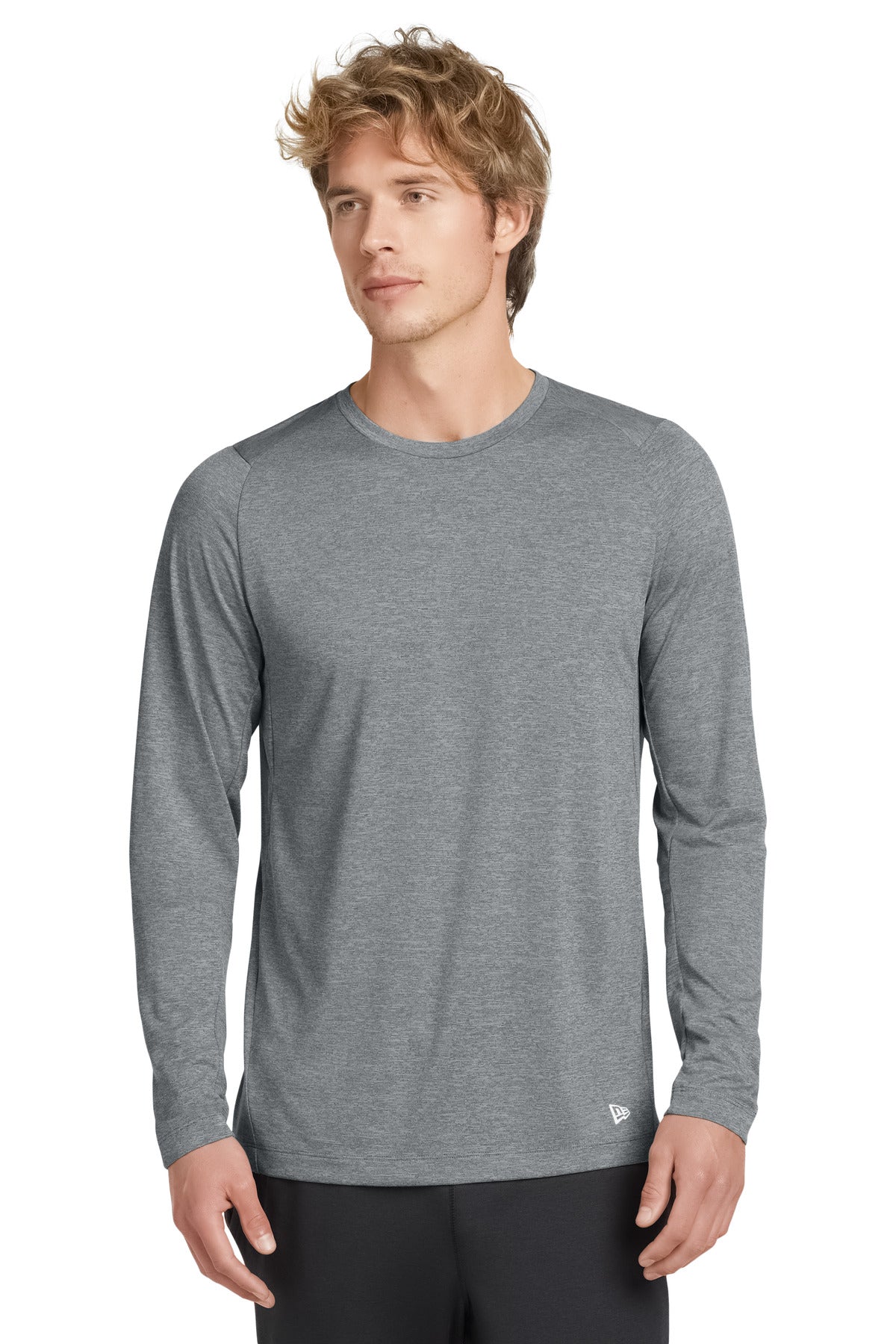 New Era  ®  Series Performance Long Sleeve Crew Tee. NEA201 | Add Your Logo