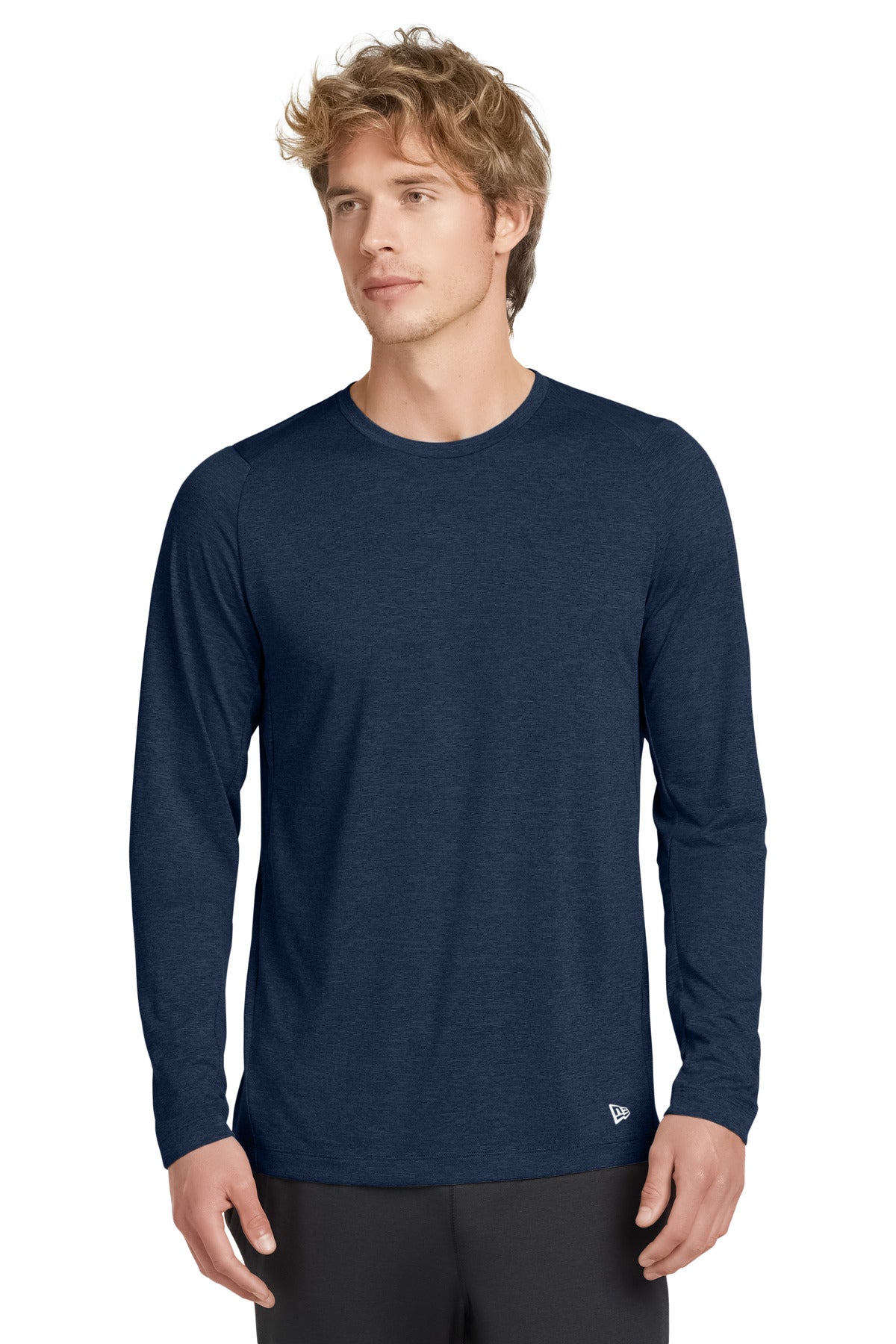 New Era  ®  Series Performance Long Sleeve Crew Tee. NEA201 | Add Your Logo