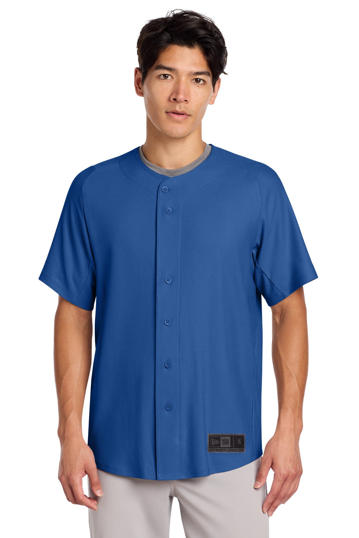 New Era  ®  Diamond Era Full-Button Jersey. NEA220 | Add Your Logo
