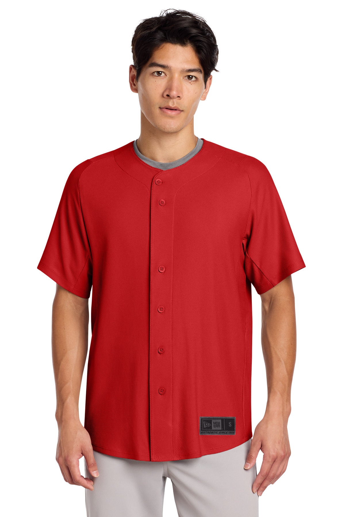 New Era  ®  Diamond Era Full-Button Jersey. NEA220 | Add Your Logo