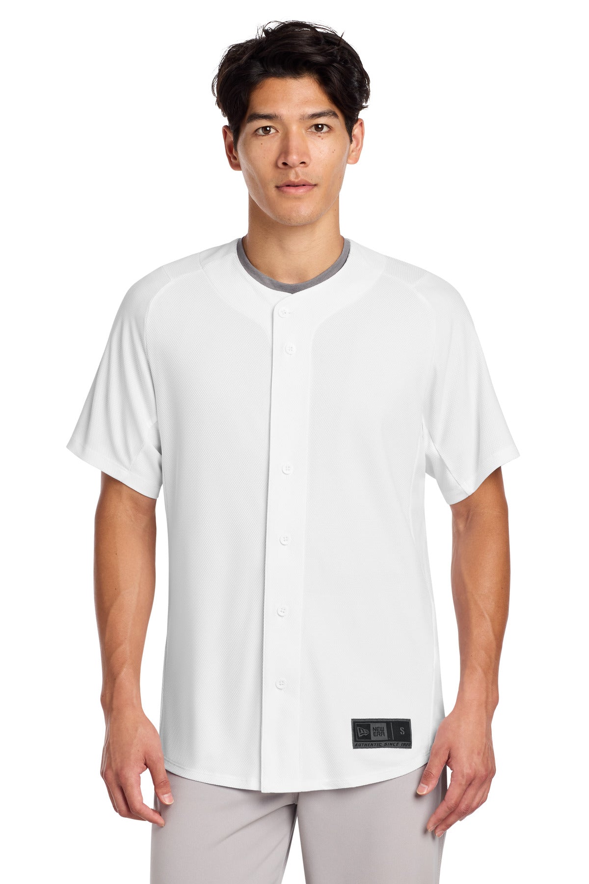New Era  ®  Diamond Era Full-Button Jersey. NEA220 | Add Your Logo