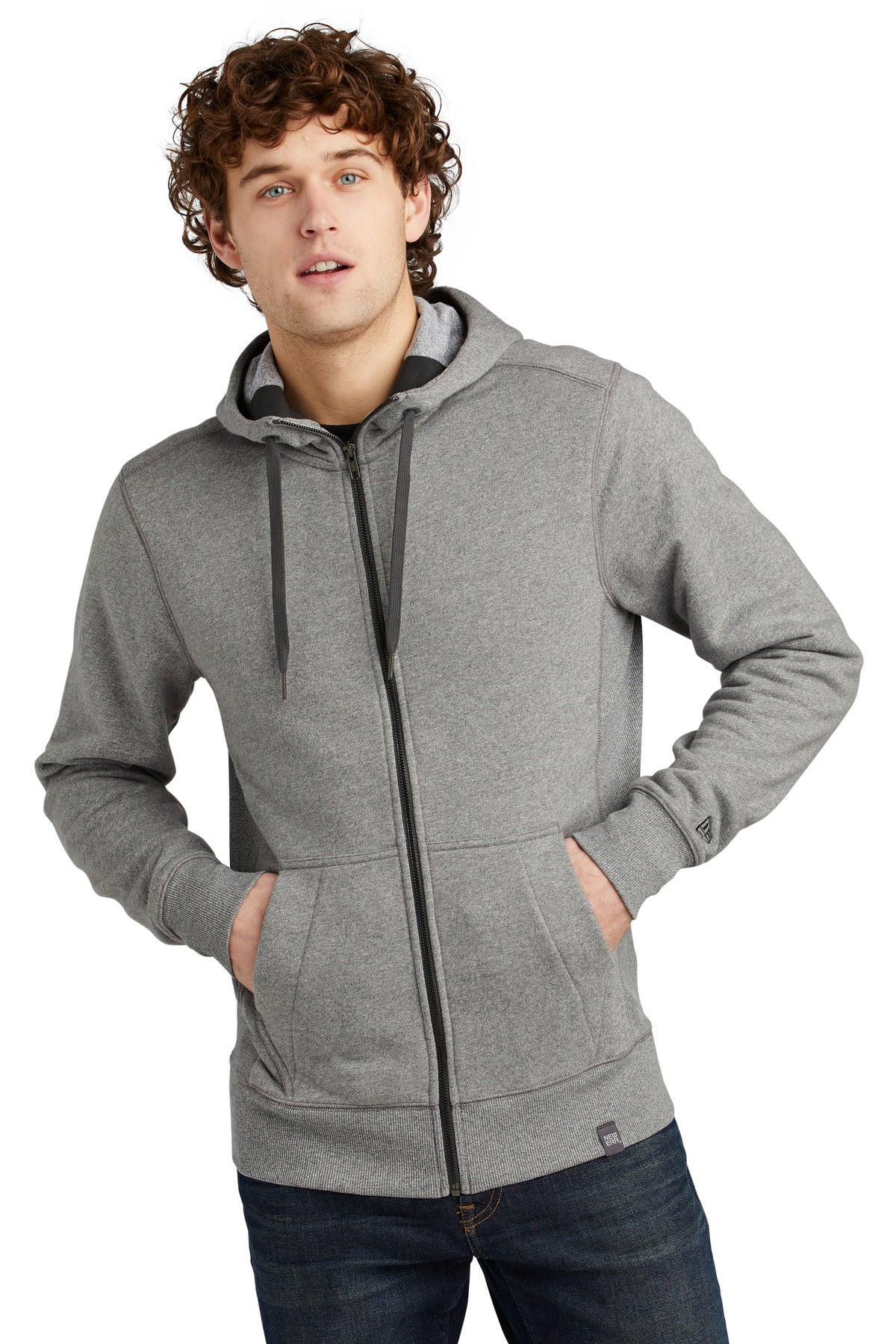 New Era  ®  French Terry Full-Zip Hoodie. NEA502 | Add Your Logo