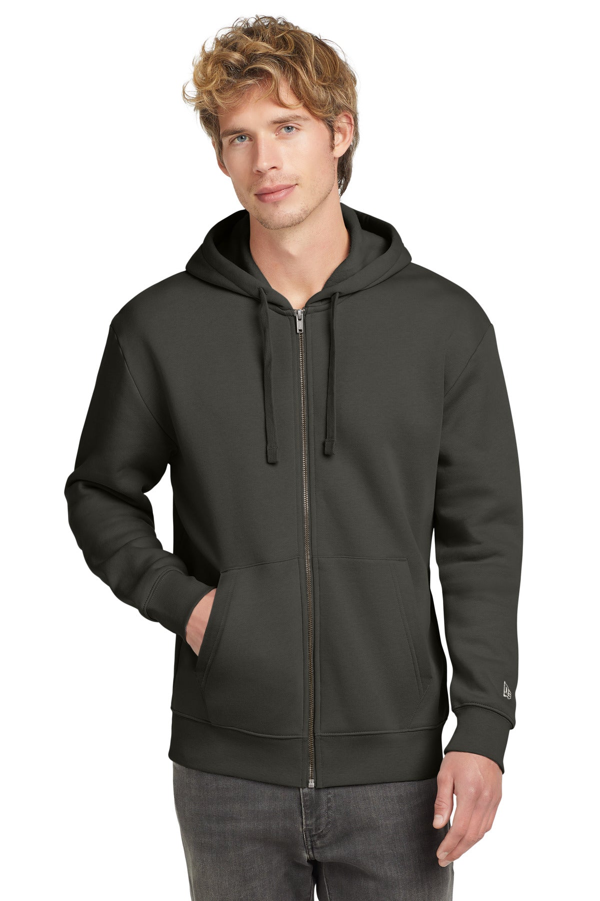 New Era ®  Heritage Fleece Full-Zip Hoodie NEA526 | Add Your Logo