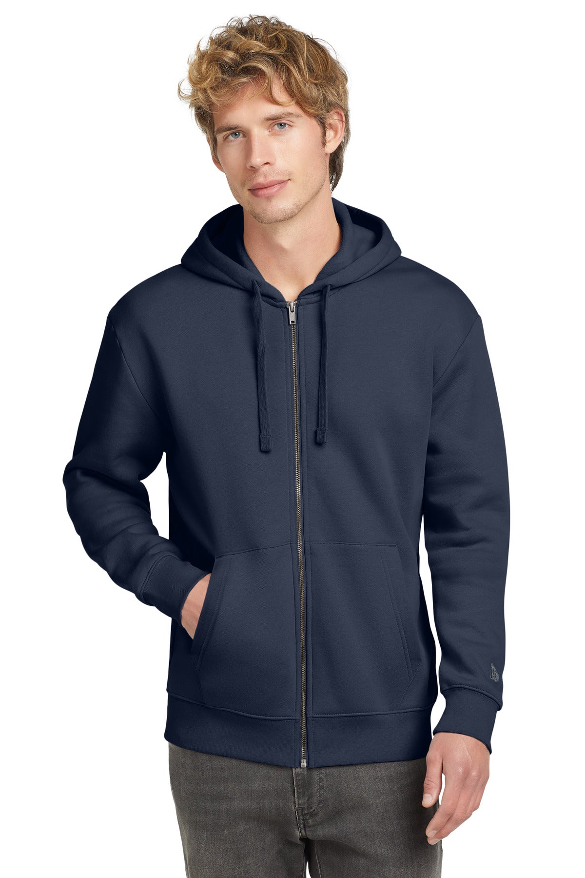 New Era ®  Heritage Fleece Full-Zip Hoodie NEA526 | Add Your Logo