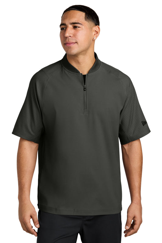 New Era  ®  Cage Short Sleeve 1/4-Zip Jacket. NEA600 | Add Your Logo