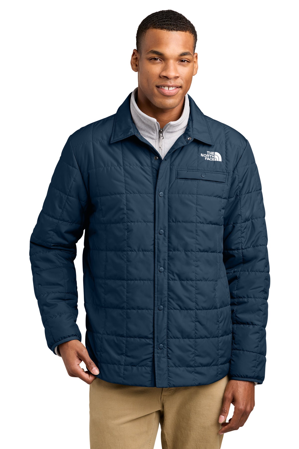 The North Face ®  Iron Drift Quilted Shirt Jacket NF0A8JEX | Add Your Logo