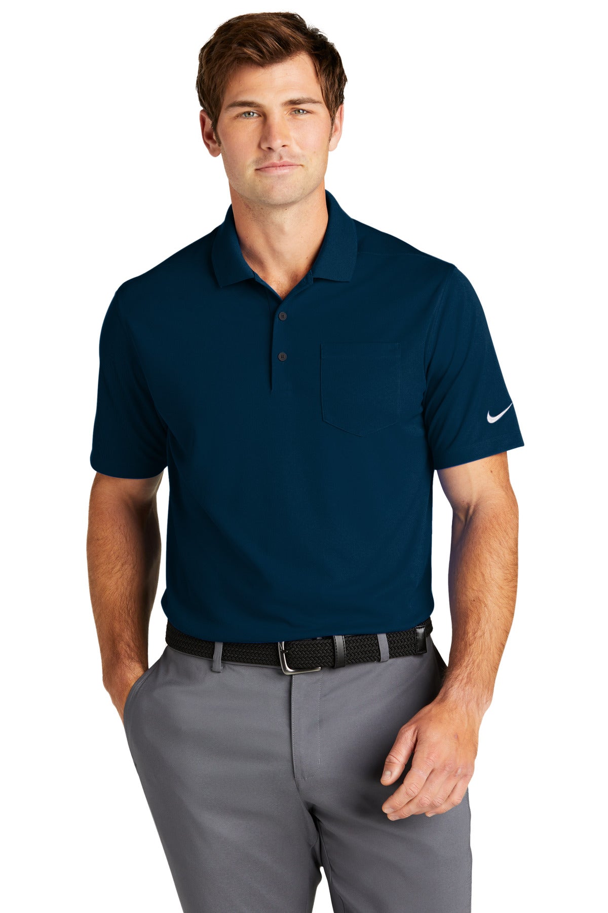 Nike Dri-FIT Micro Pique 2.0 Pocket Polo NKDC2103 | Add Your Logo