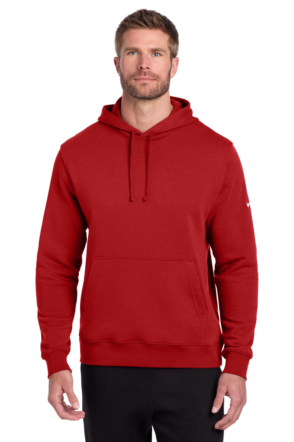 Nike Club Fleece Sleeve Swoosh Pullover Hoodie NKDR1499 | Add Your Logo