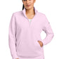 Nike Women's Club Fleece Sleeve Swoosh 1/2-Zip NKDX6720 | Add Your Logo