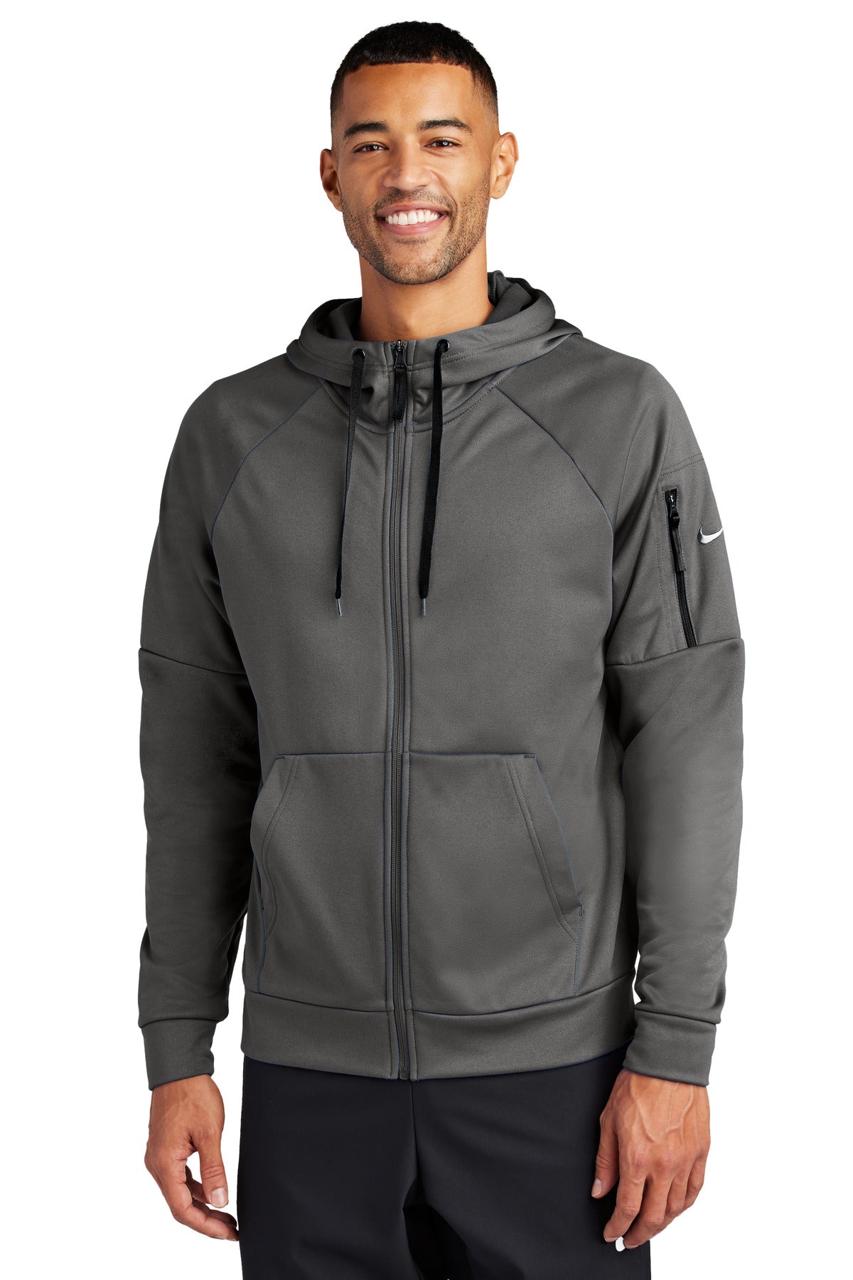 Nike Therma-FIT Pocket Full-Zip Fleece Hoodie NKFD9859 | Add Your Logo
