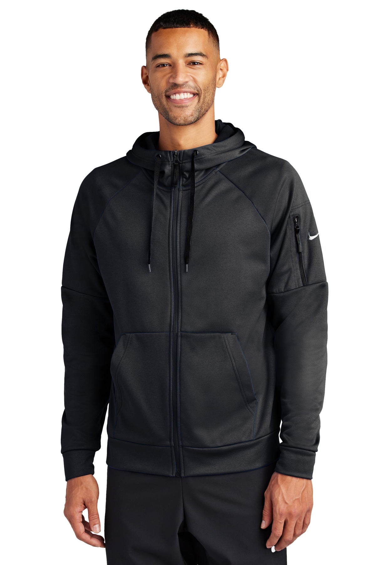 Nike Therma-FIT Pocket Full-Zip Fleece Hoodie NKFD9859 | Add Your Logo