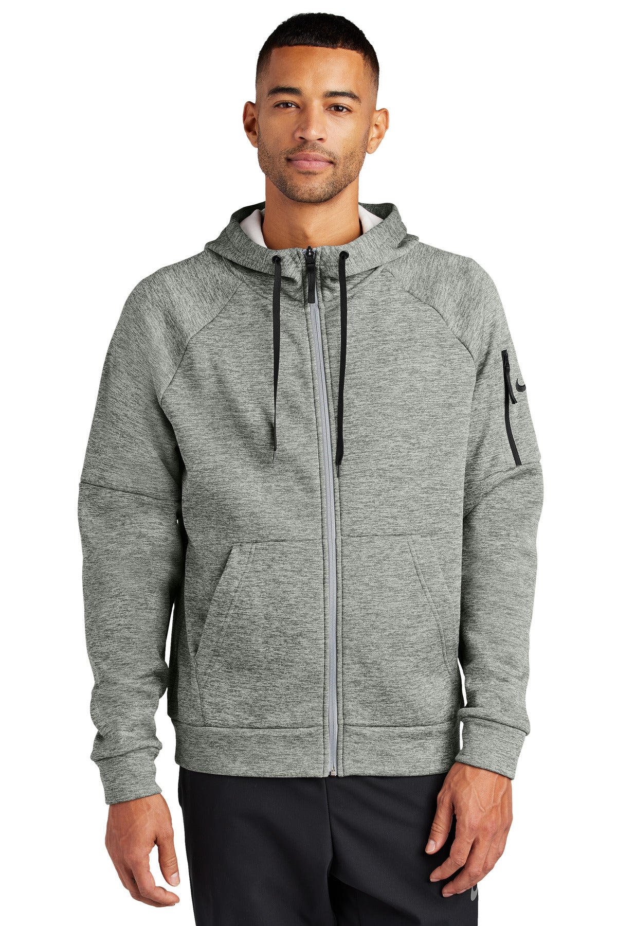 Nike Therma-FIT Pocket Full-Zip Fleece Hoodie NKFD9859 | Add Your Logo