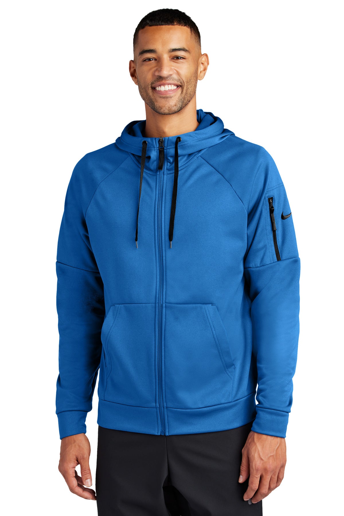 Nike Therma-FIT Pocket Full-Zip Fleece Hoodie NKFD9859 | Add Your Logo