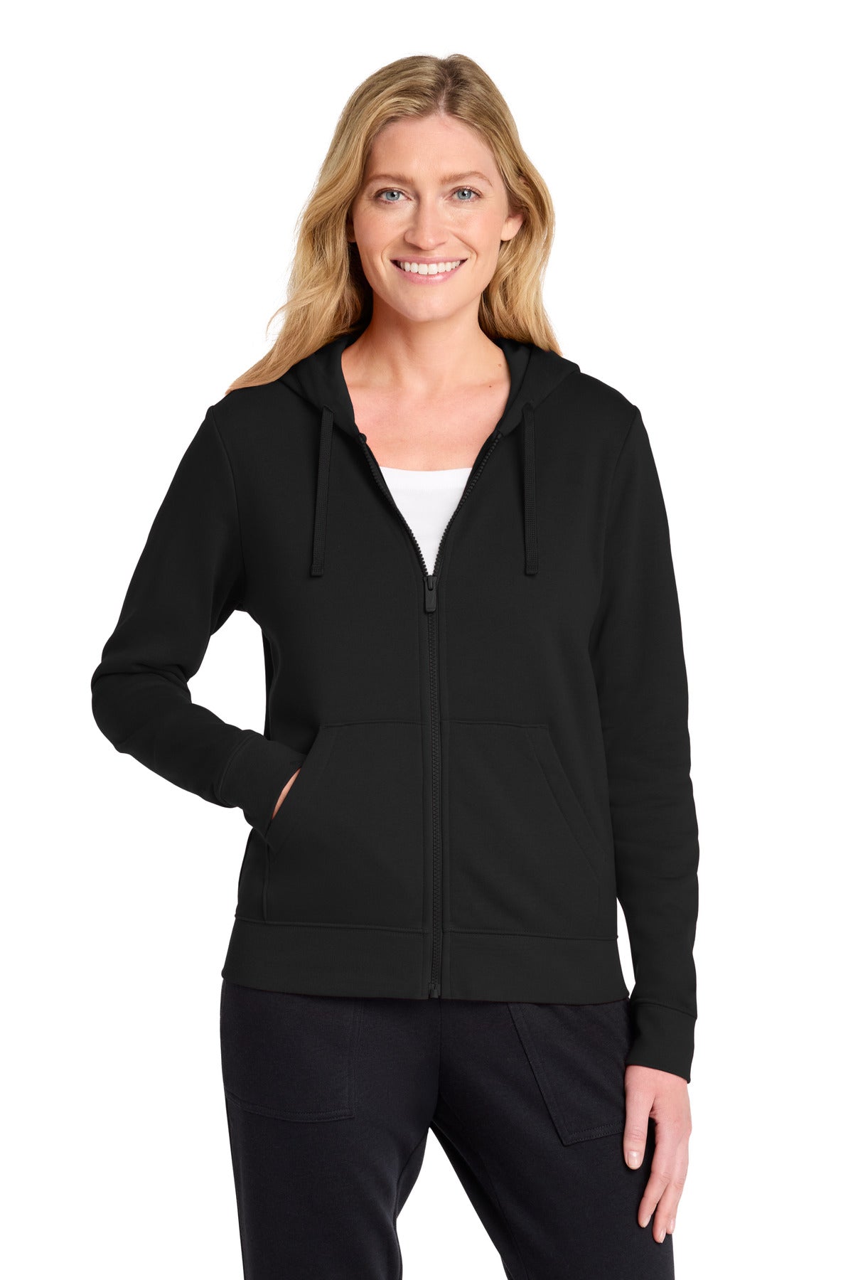 Nike Women's Club Fleece Sleeve Swoosh Full-Zip Hoodie NKFD9890 | Add Your Logo